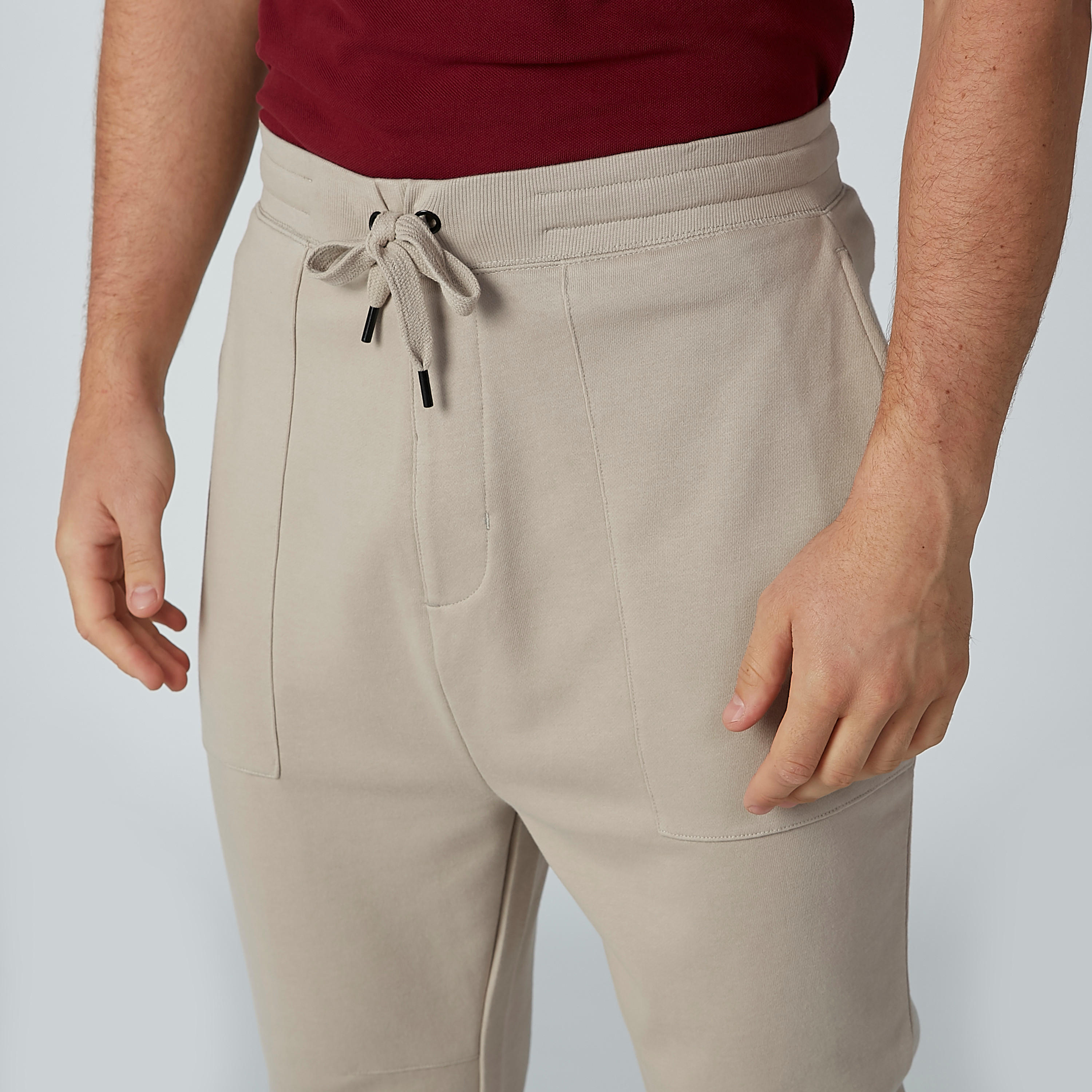 بنطال دينم طويل برباط وجيوب-men-clothing-bottoms-joggers-image-3
