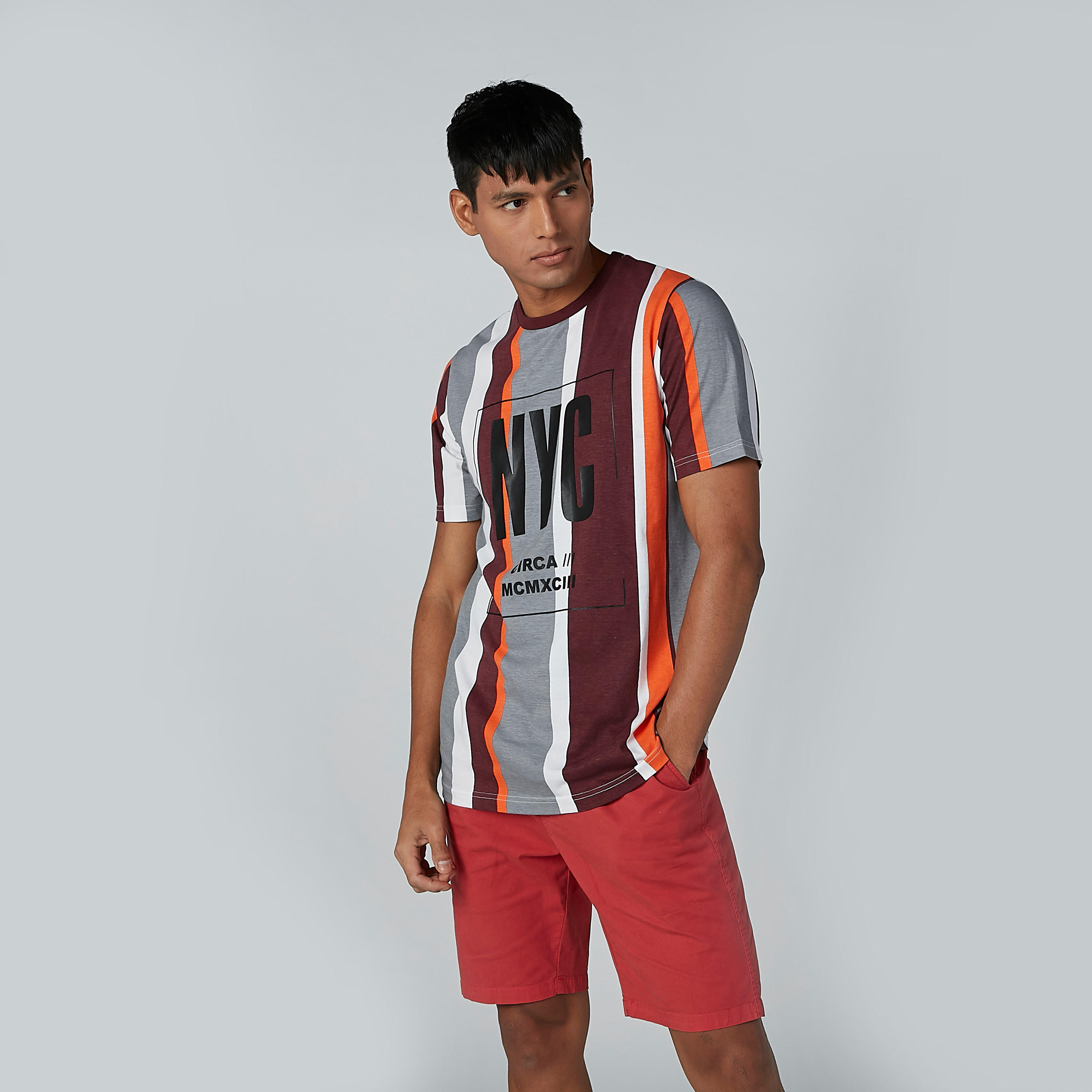 تيشيرت مستدام بقصّة سليم وطبعات وأكمام قصيرة -men-clothing-tshirtsandpolos-tshirts-image-1