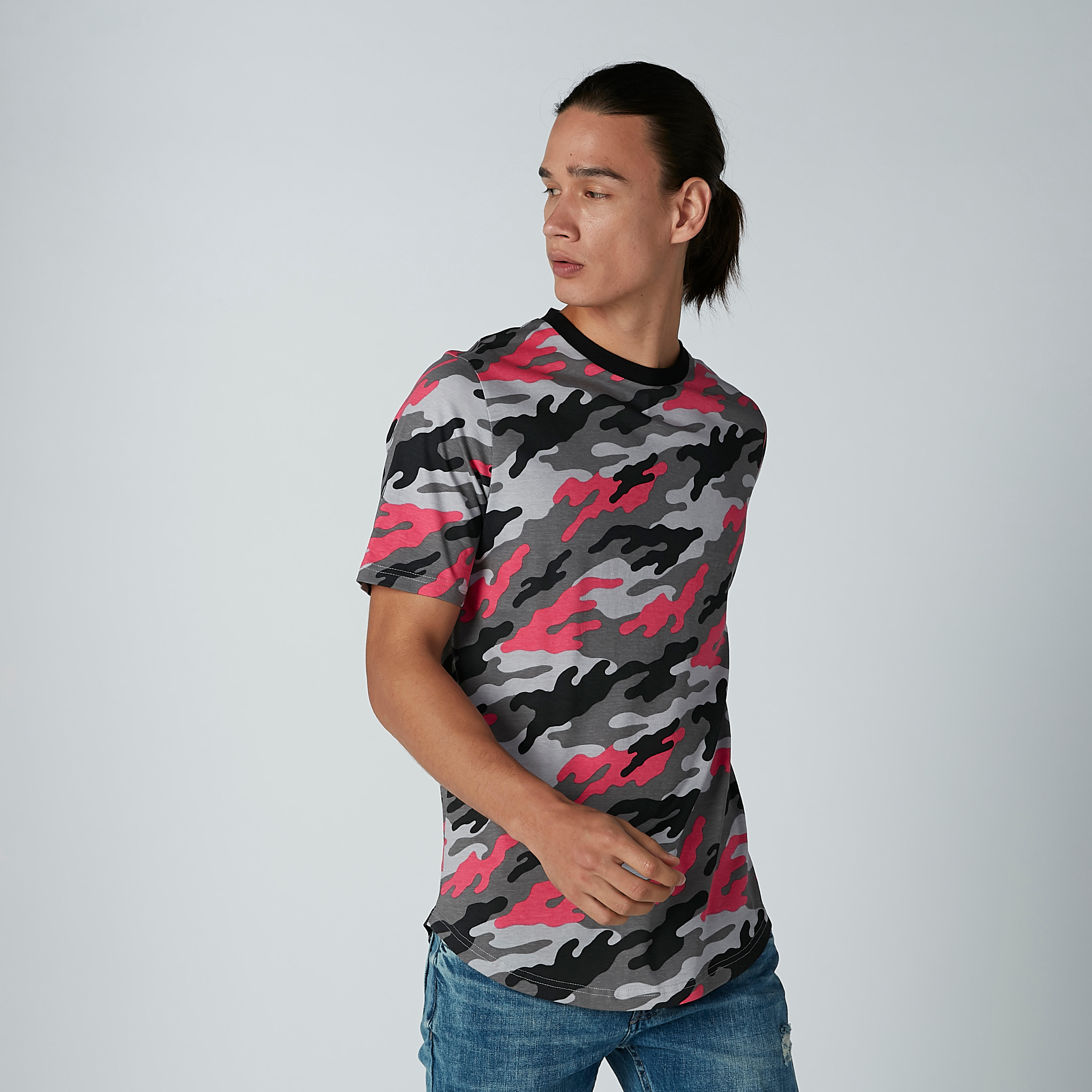 Sustainable Printed T-shirt in Slim-Fit with Short Sleeves-men-clothing-tshirtsandpolos-tshirts-image-1