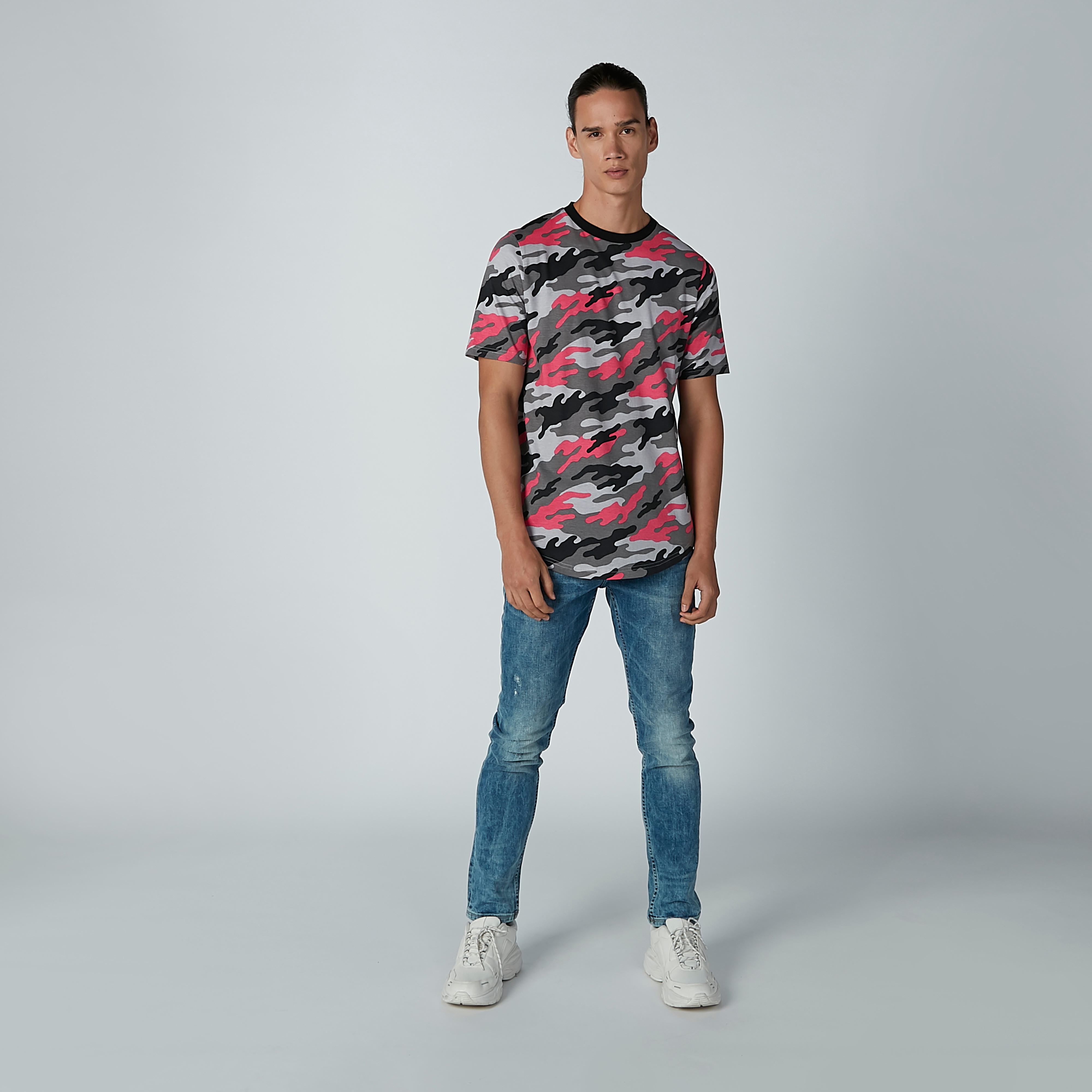 Sustainable Printed T-shirt in Slim-Fit with Short Sleeves-men-clothing-tshirtsandpolos-tshirts-image-2