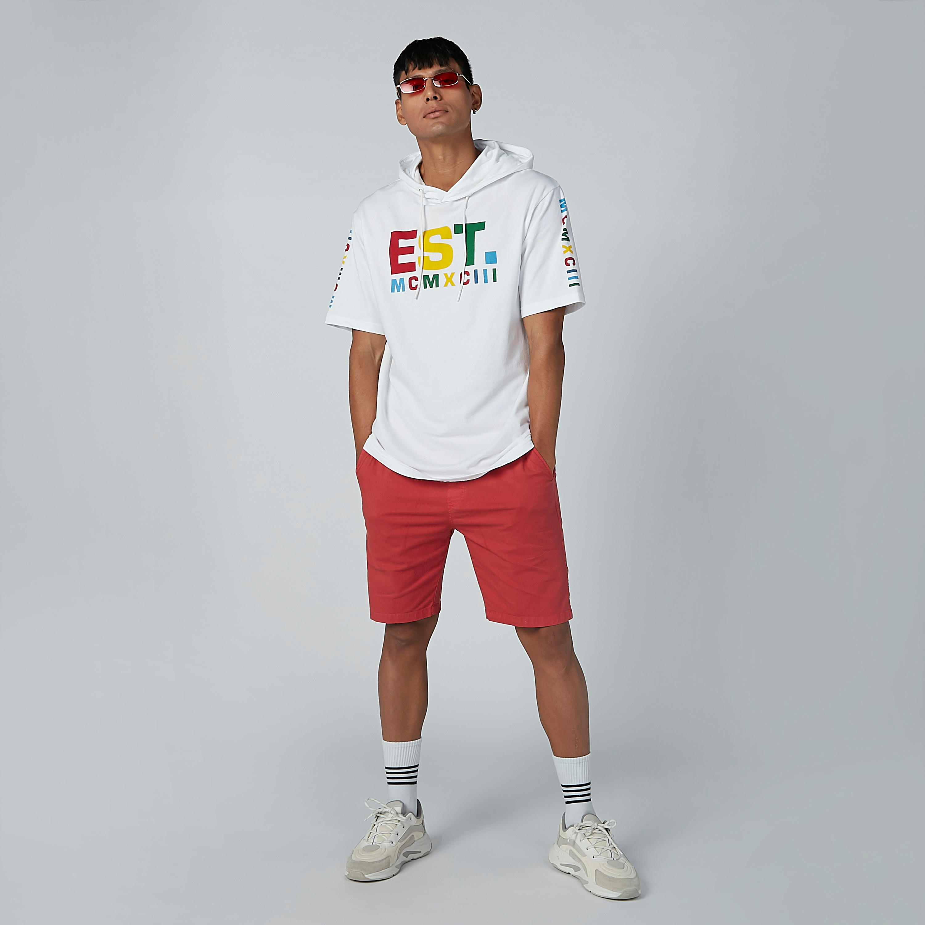 Sustainable Printed T-shirt in Slim-Fit with Hood-men-clothing-tshirtsandpolos-tshirts-image-4