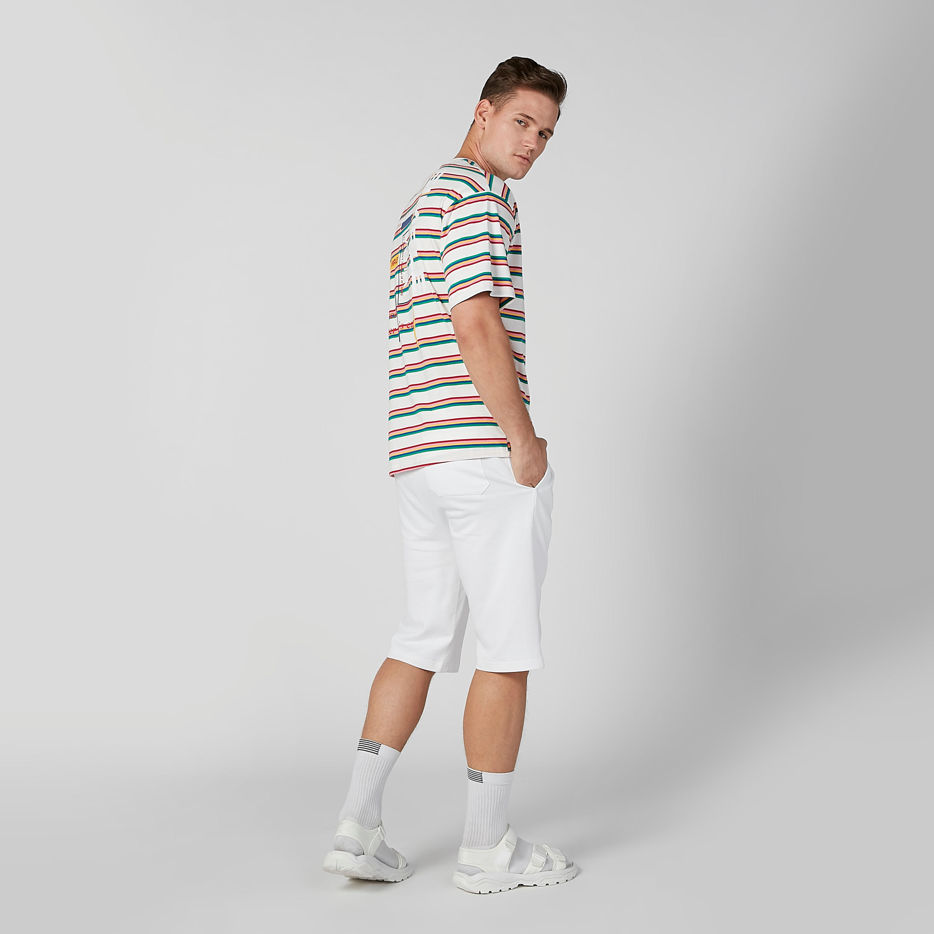 شورت مستدام بقصّة سليم ورباط وطبعات-men-clothing-bottoms-shorts-image-2