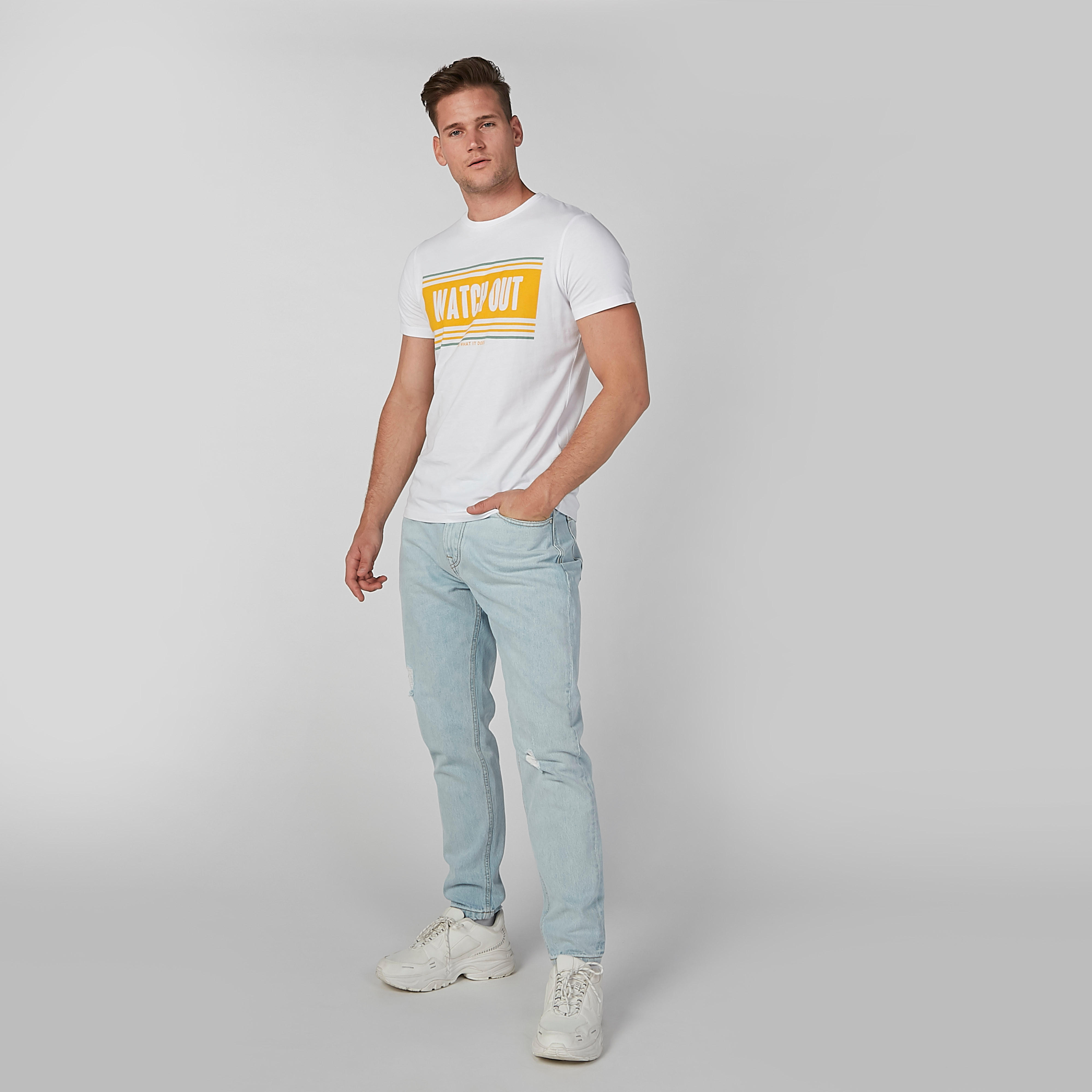 Sustainable Printed Crew Neck T-shirt with Short Sleeves-men-clothing-tshirtsandpolos-tshirts-image-3