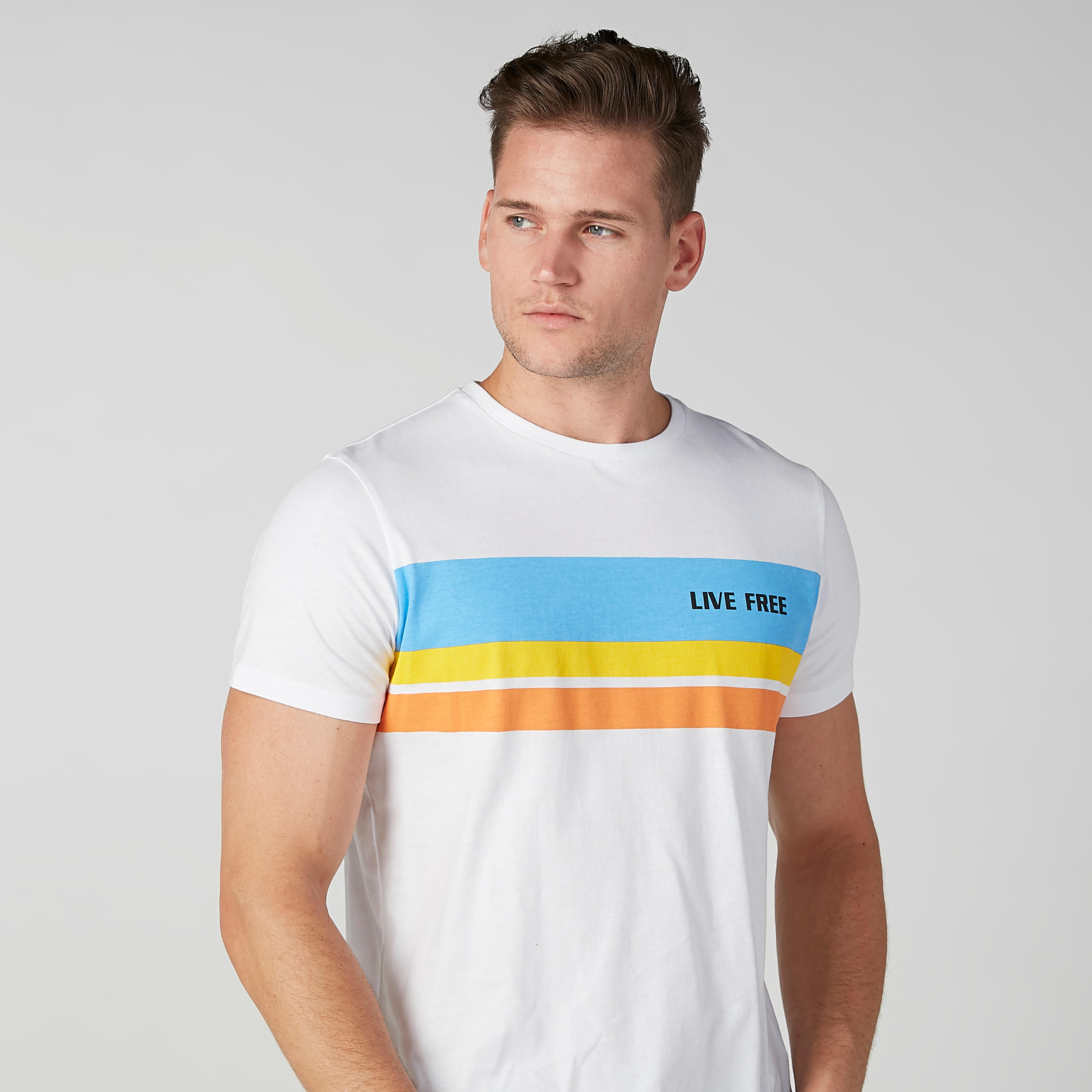 تيشيرت مستدام بقصّة سليم وياقة ضيّقة وطبعات -men-clothing-tshirtsandpolos-tshirts-image-2