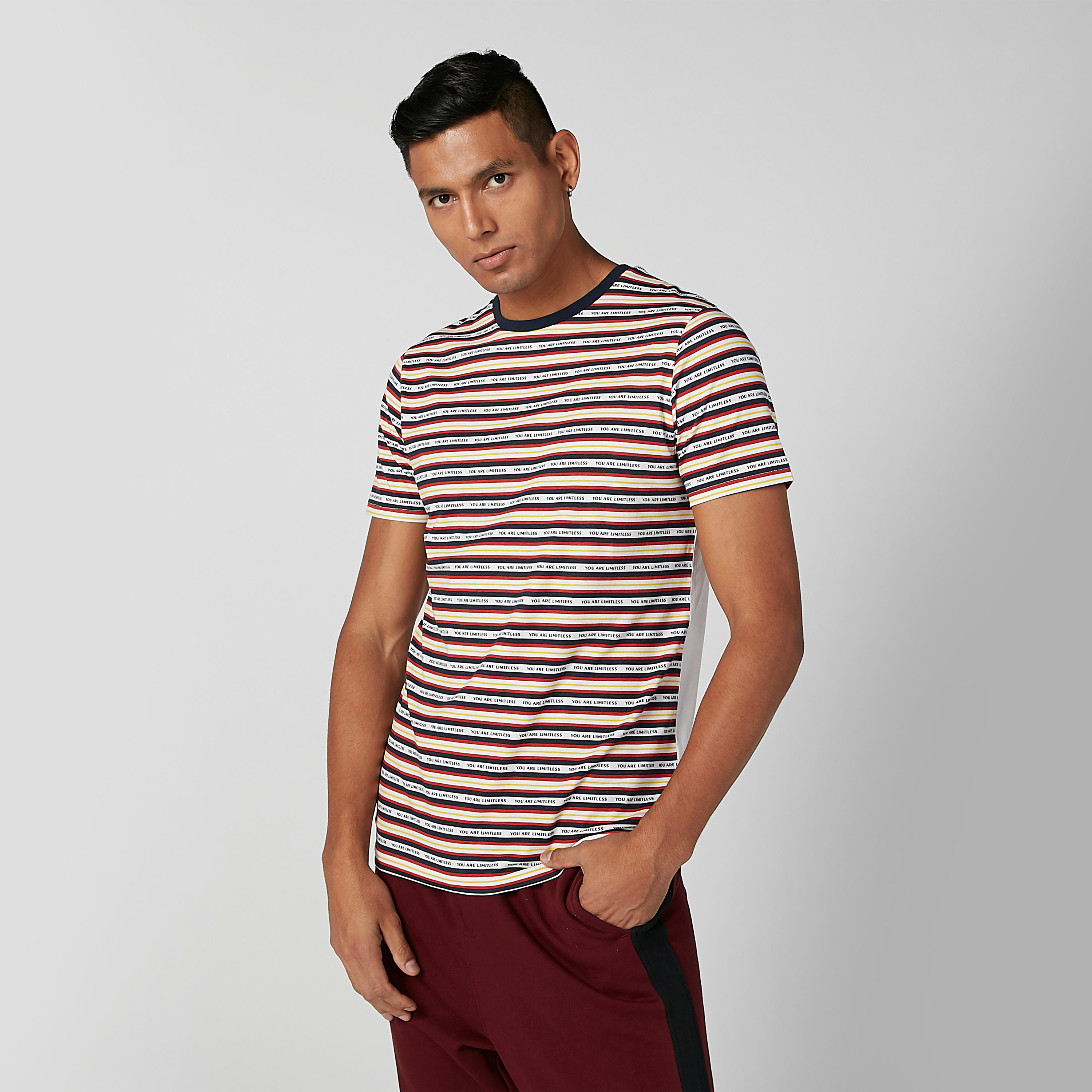 تيشيرت مستدام سليم بياقة ضيّقة وطبعات -men-clothing-tshirtsandpolos-tshirts-image-1