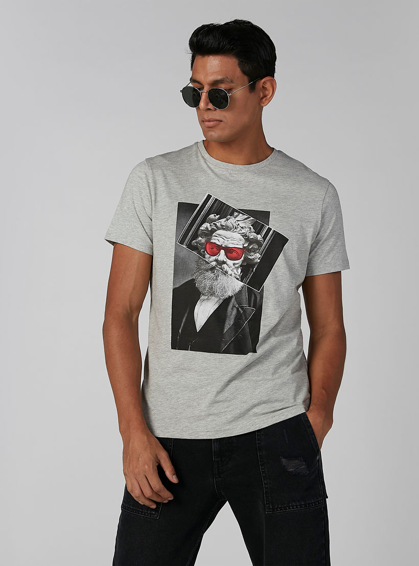 Sustainable Slim Fit Printed T-shirt with Crew Neck-men-clothing-tshirtsandpolos-tshirts-image-1