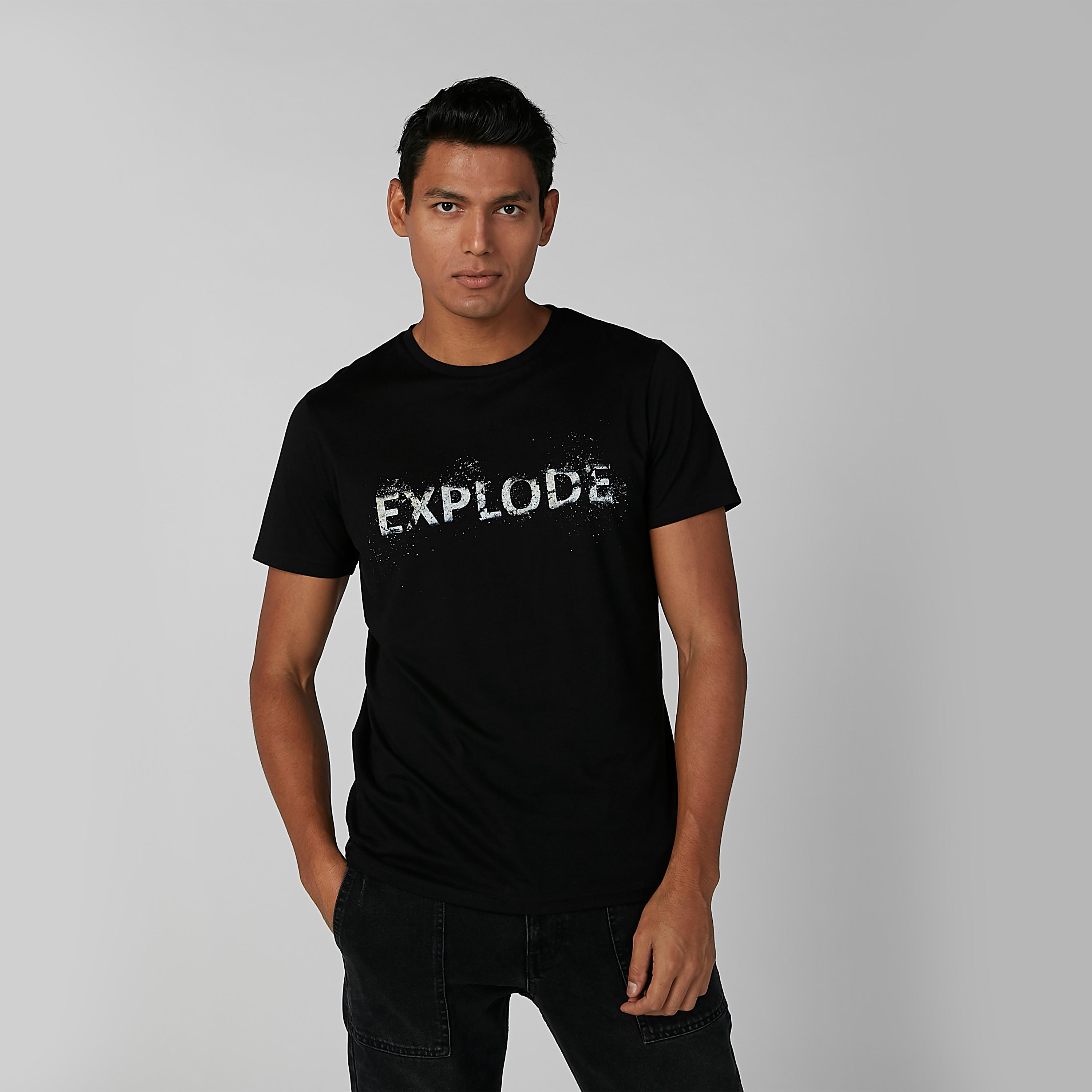 Sustainable Printed T-shirt in Slim-Fit with Crew Neck-men-clothing-tshirtsandpolos-tshirts-image-1