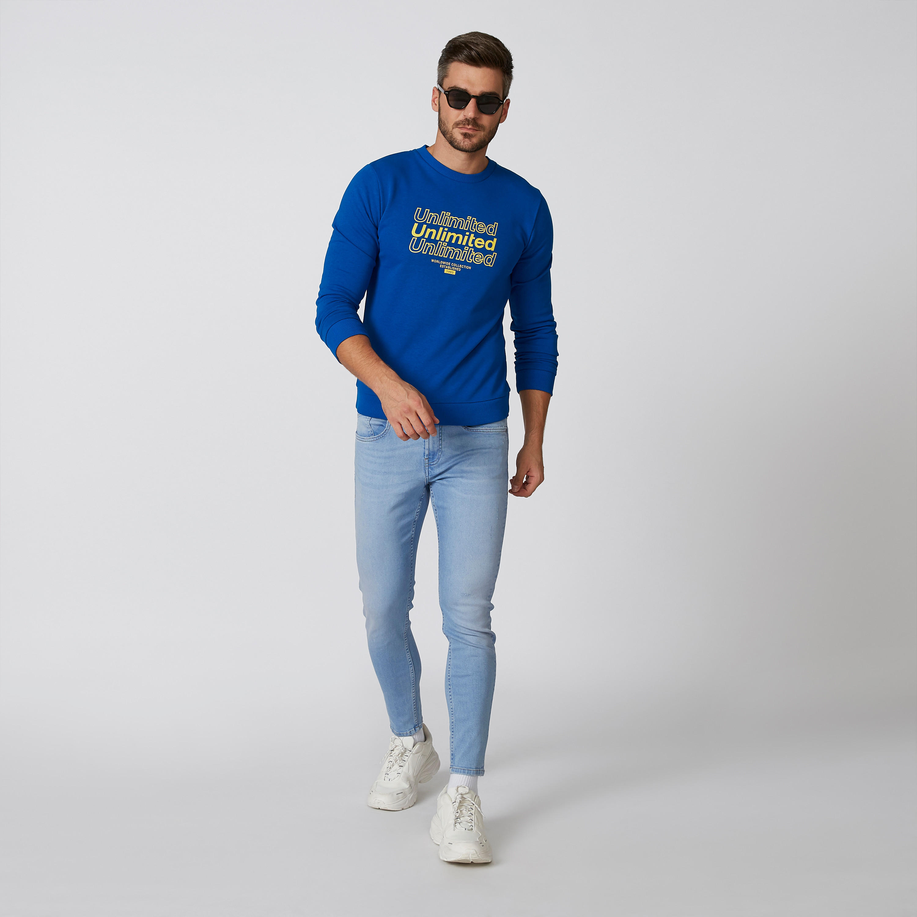 Printed Sweater with Crew Neck and Long Sleeves-men-clothing-sweatersandpullovers-image-2