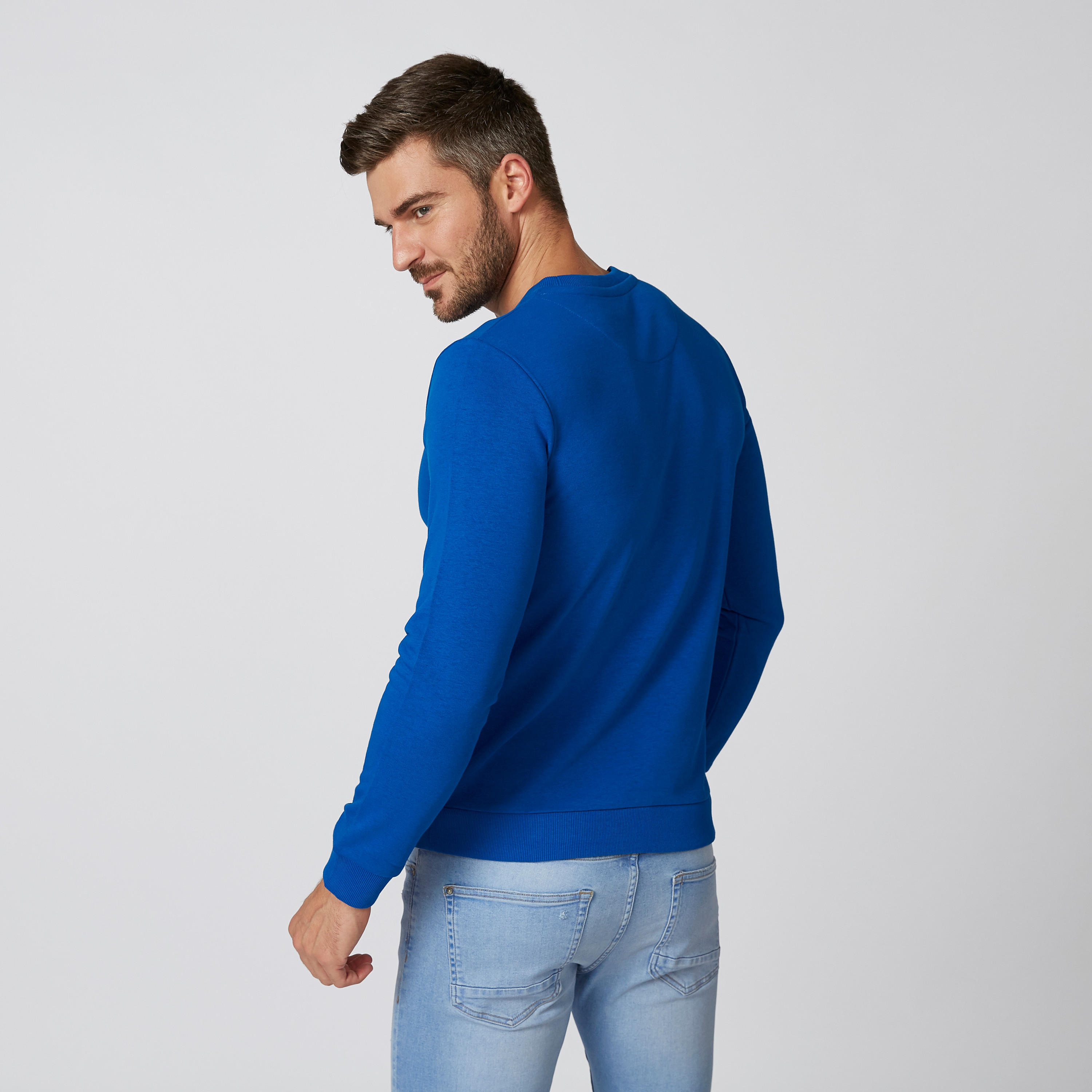 Printed Sweater with Crew Neck and Long Sleeves-men-clothing-sweatersandpullovers-image-3