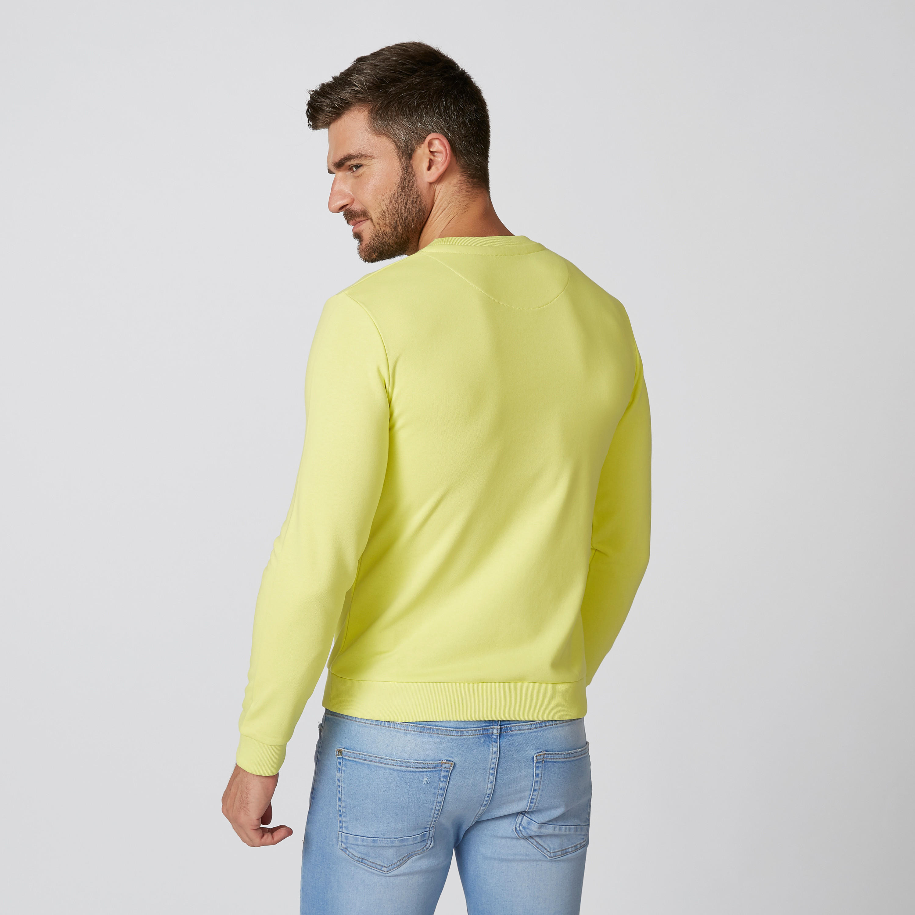 Printed Sweater with Crew Neck and Long Sleeves-men-clothing-sweatersandpullovers-image-2