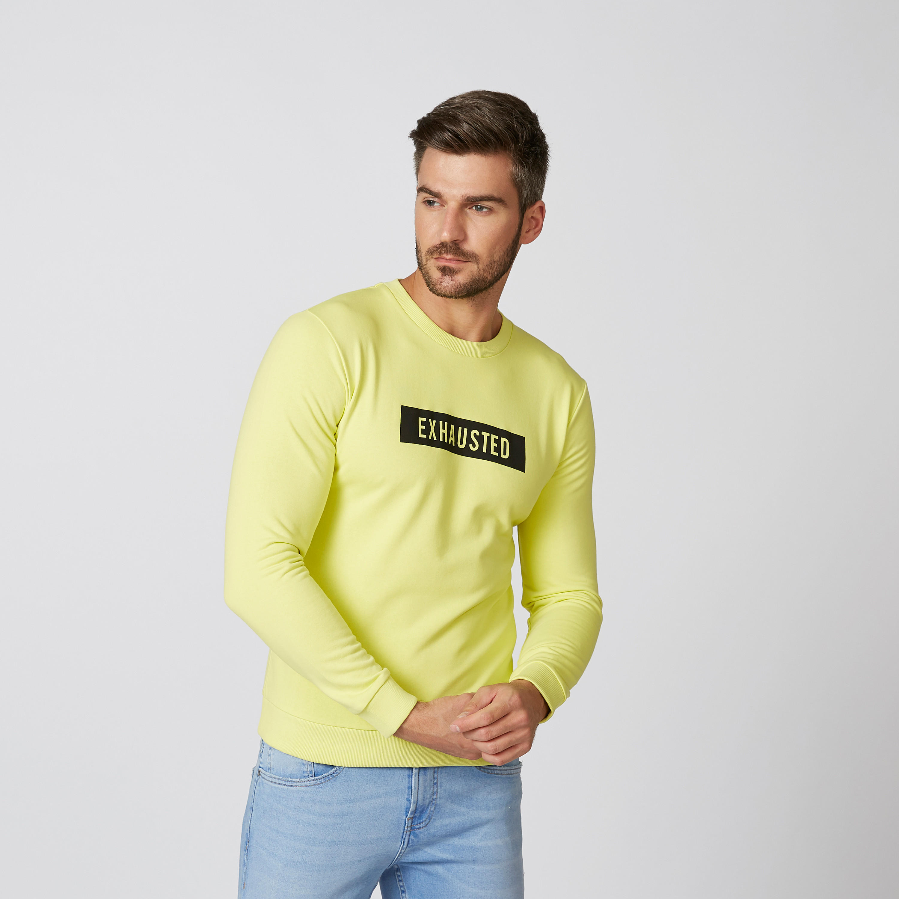 Printed Sweater with Crew Neck and Long Sleeves-men-clothing-sweatersandpullovers-image-4