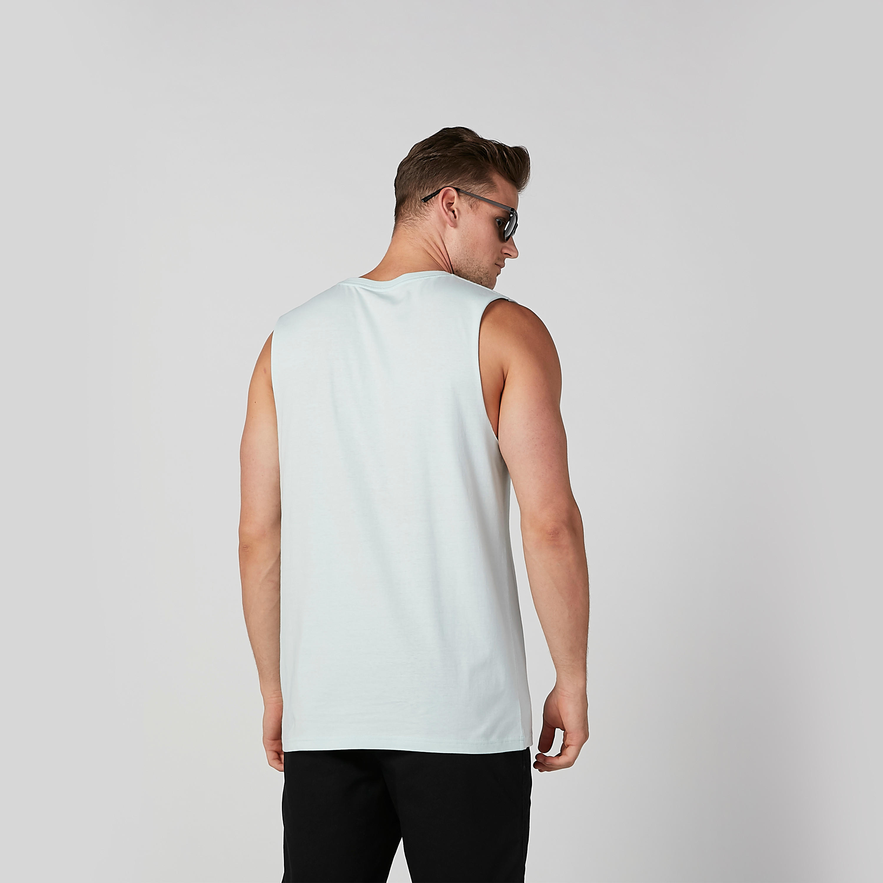 تيشيرت مستدام دون أكمام سليم وياقة مستديرة وطبعات -men-clothing-tshirtsandpolos-tshirts-image-3