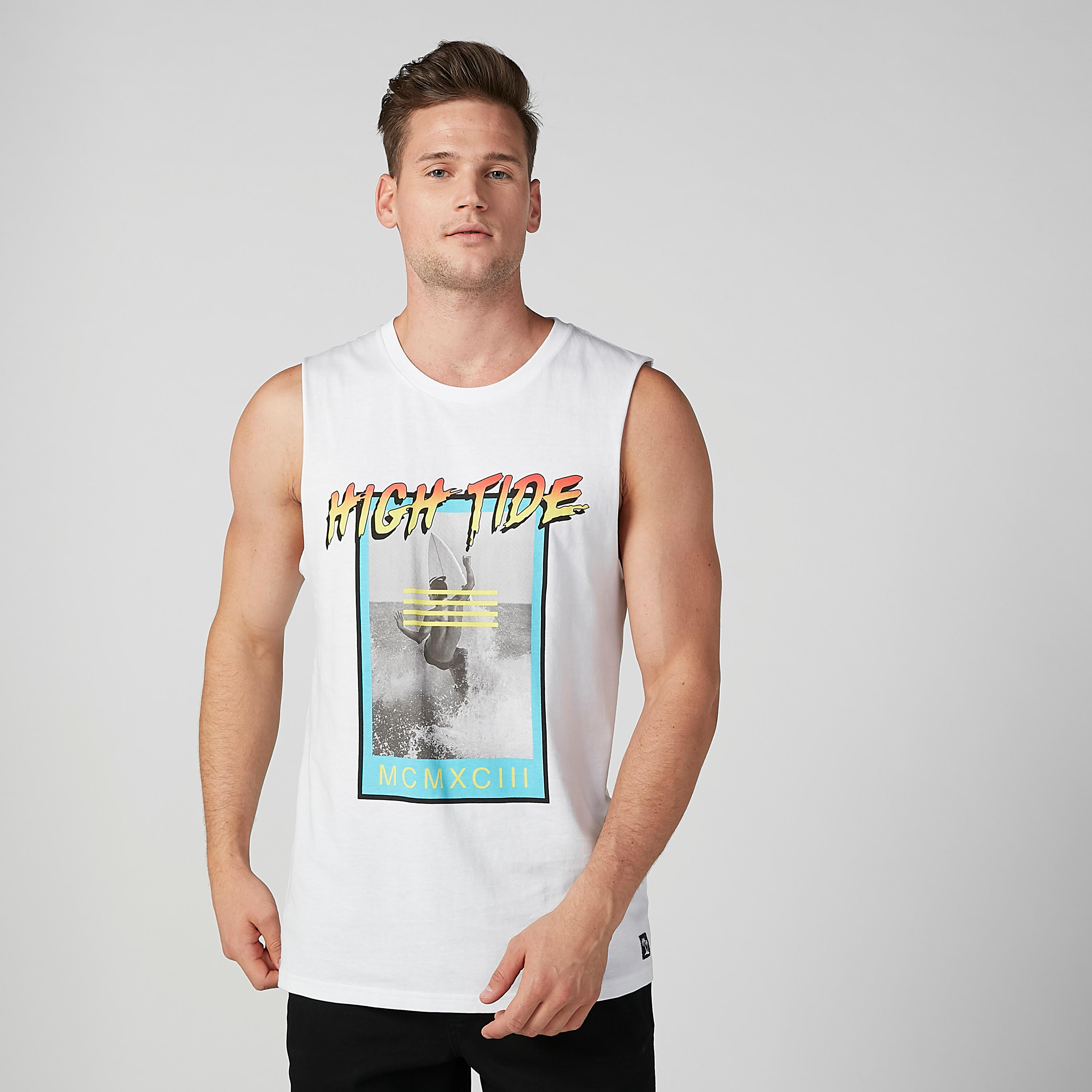 تيشيرت مستدام دون أكمام سليم بياقة مستديرة وطبعات-men-clothing-tshirtsandpolos-tshirts-image-3