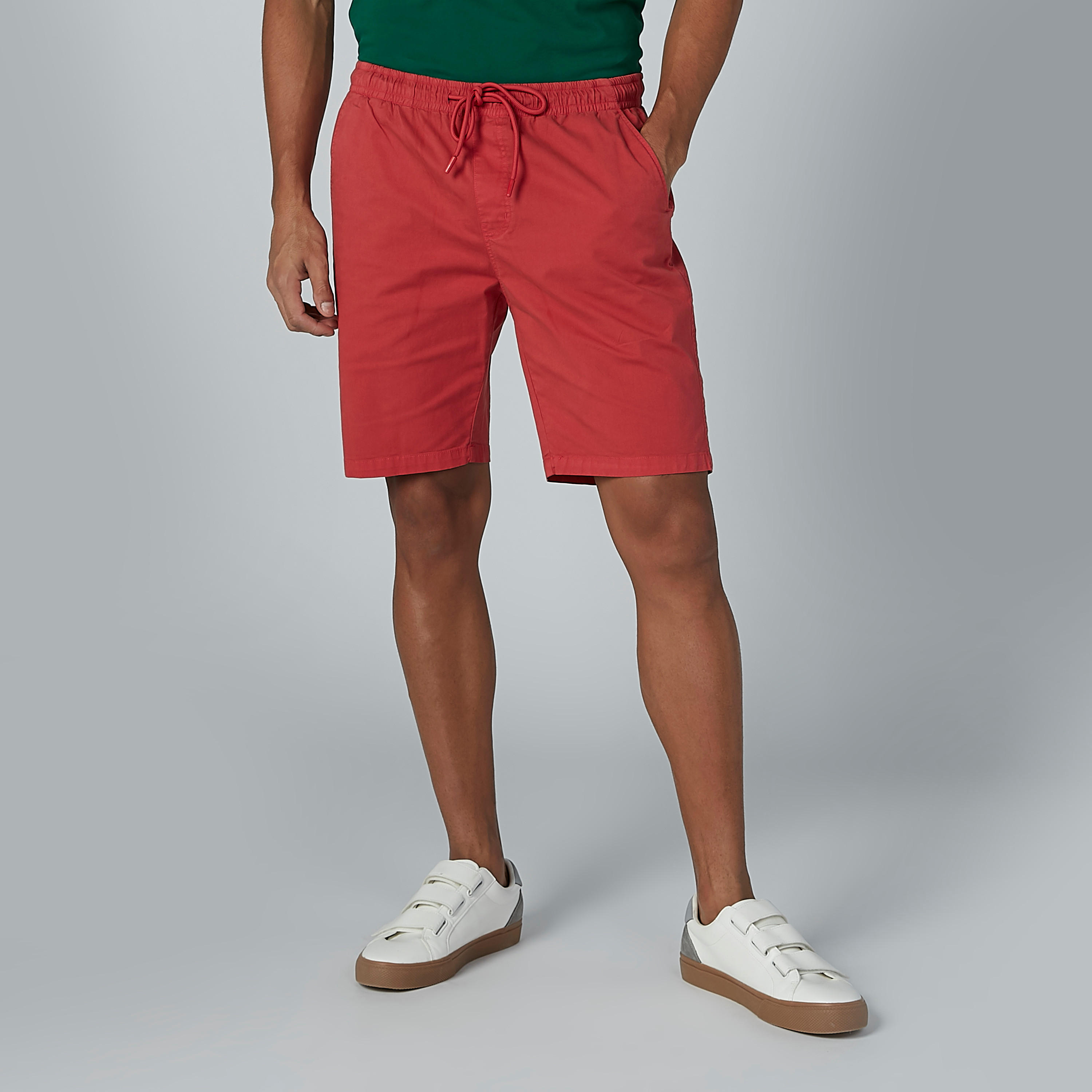 شورت دنيم بخصر متوسط ورباط وجيوب-men-clothing-bottoms-shorts-image-4