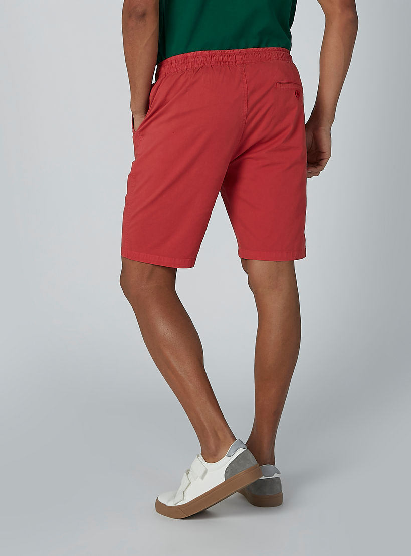 شورت دنيم بخصر متوسط ورباط وجيوب-men-clothing-bottoms-shorts-image-5