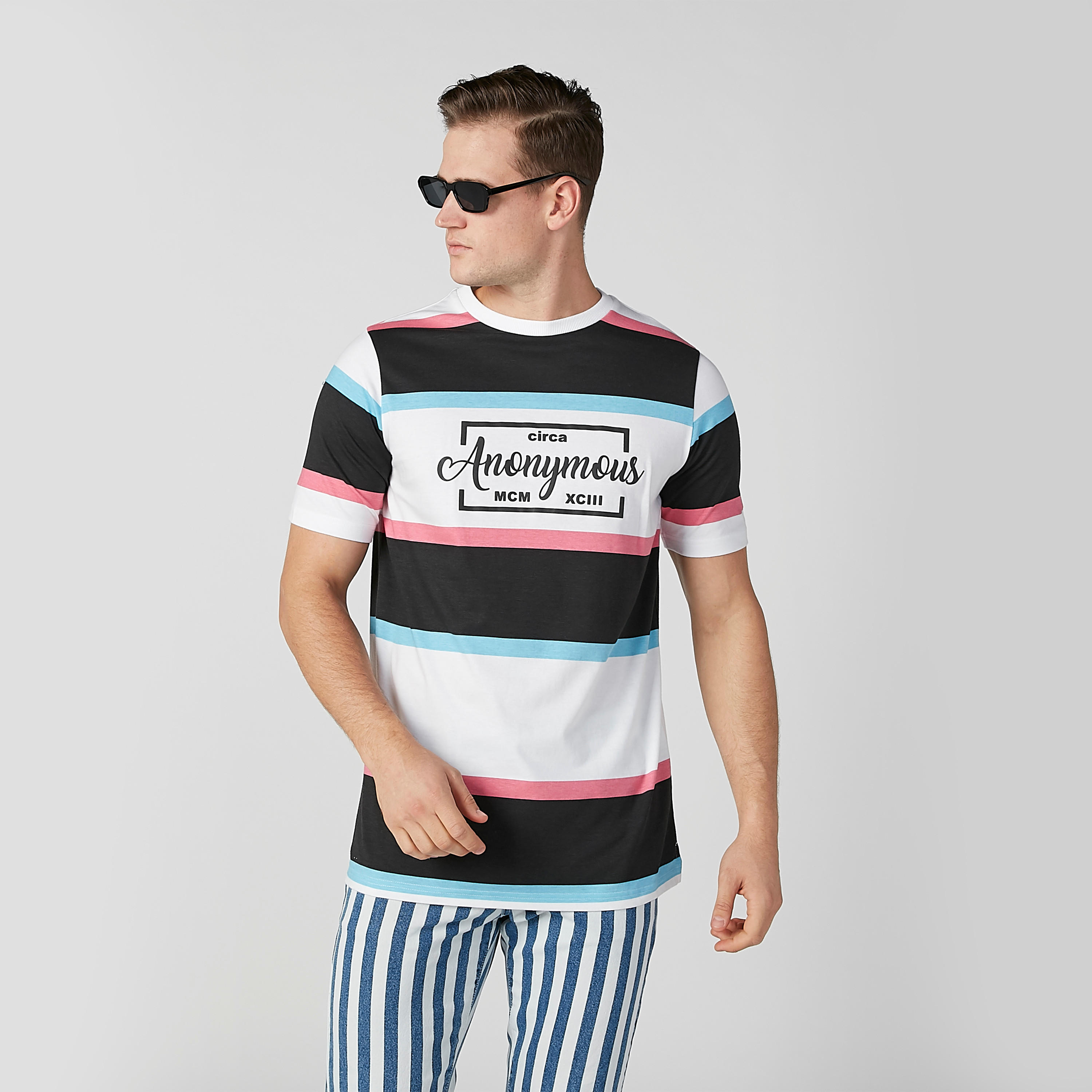 تيشيرت مستدام سليم وياقة مستديرة وطبعات -men-clothing-tshirtsandpolos-tshirts-image-1