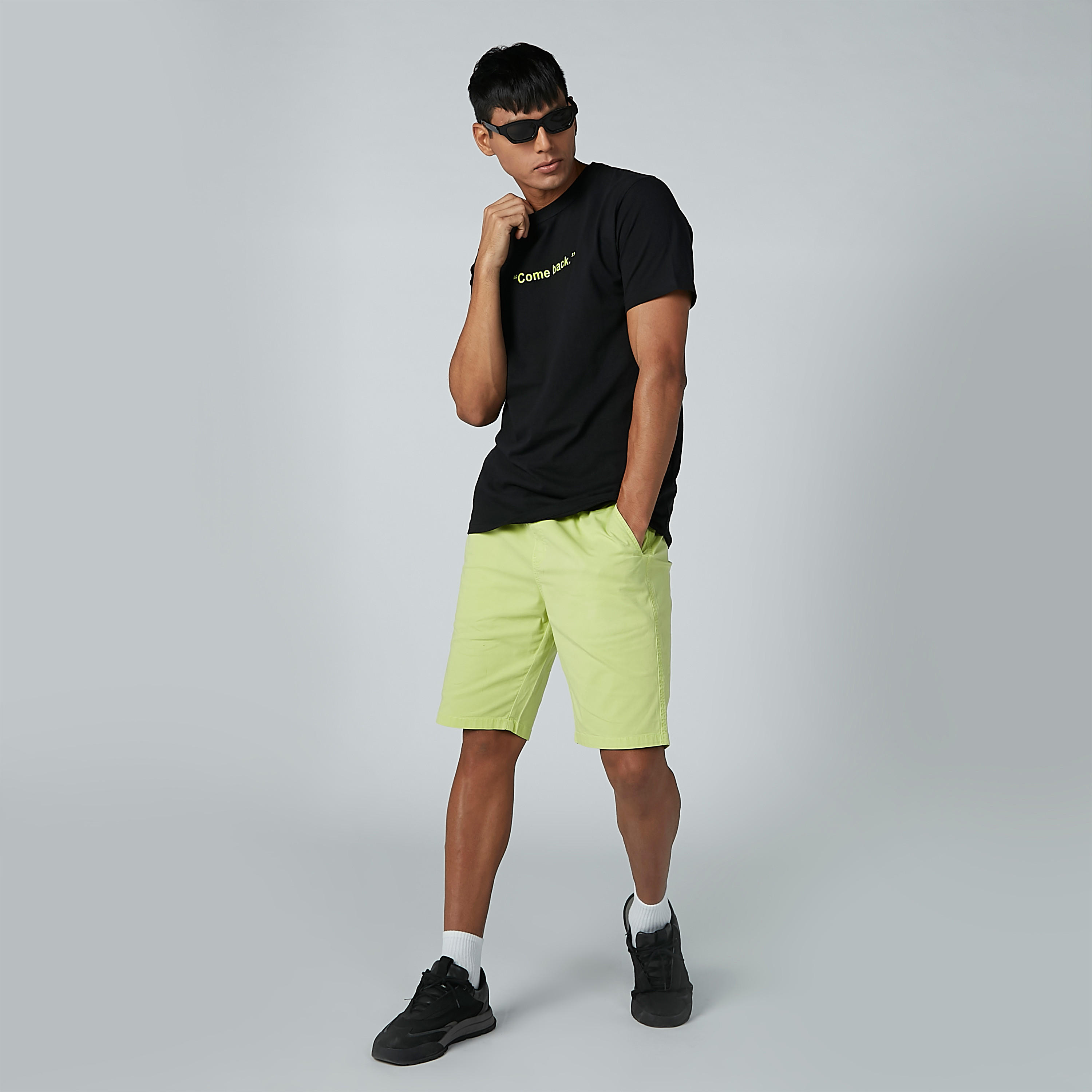 Sustainable Slim Fit Typographic Printed T-shirt with Short Sleeves-men-clothing-tshirtsandpolos-tshirts-image-1