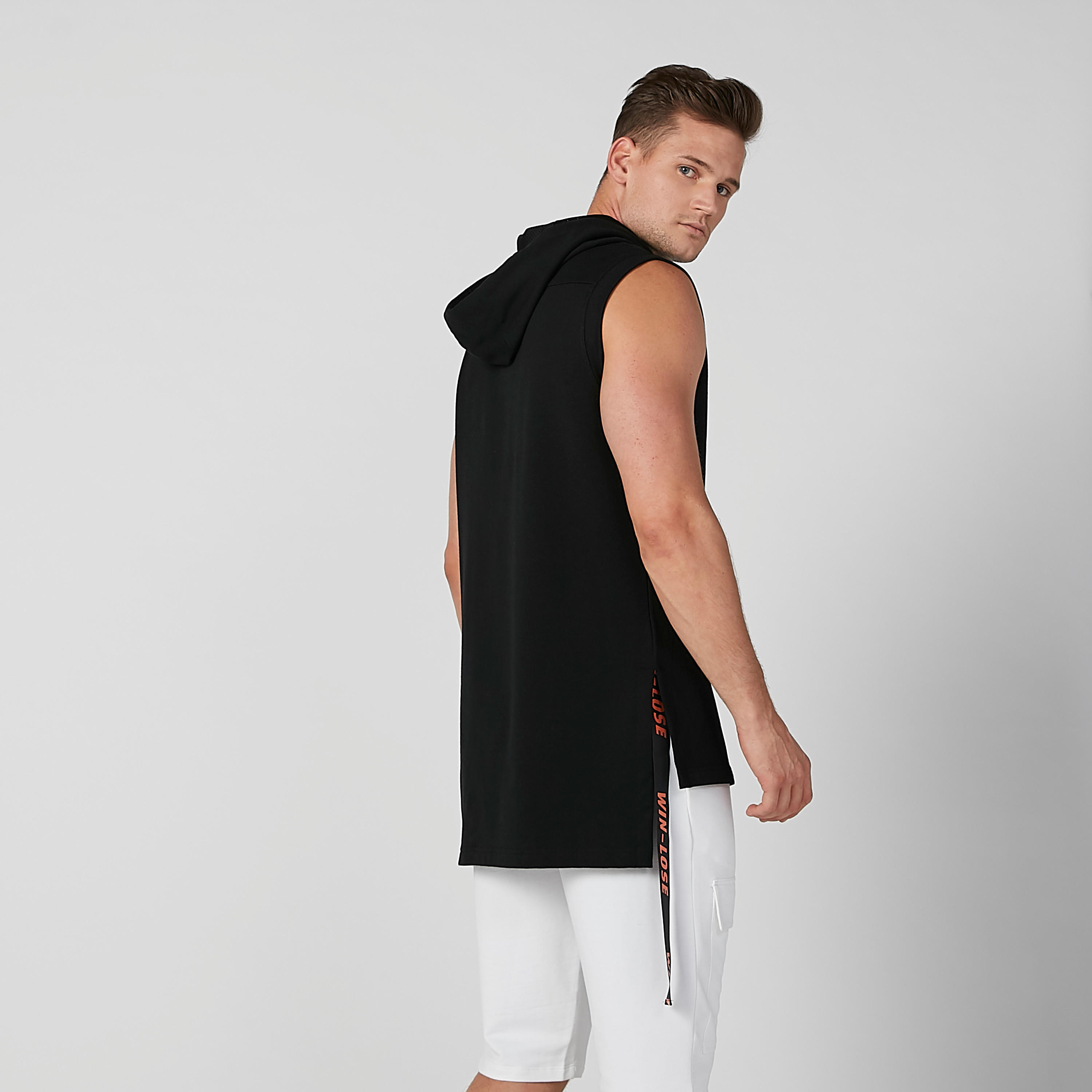 Printed Sleeveless T-shirt with Hood-men-clothing-tshirtsandpolos-tshirts-image-5