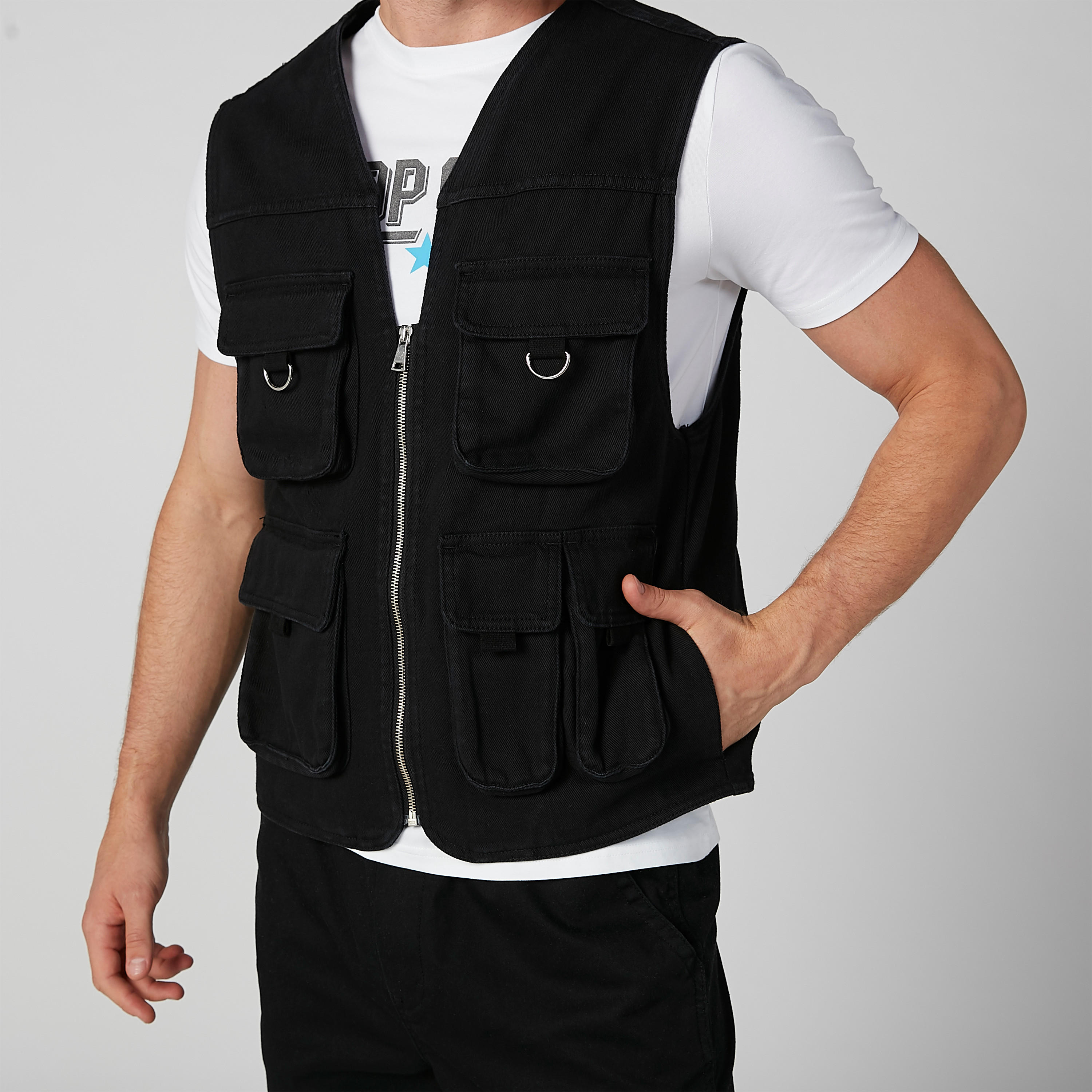 Plain Sleeveless Jacket with Pocket Detail-men-clothing-jacketsandblazers-jackets-image-4