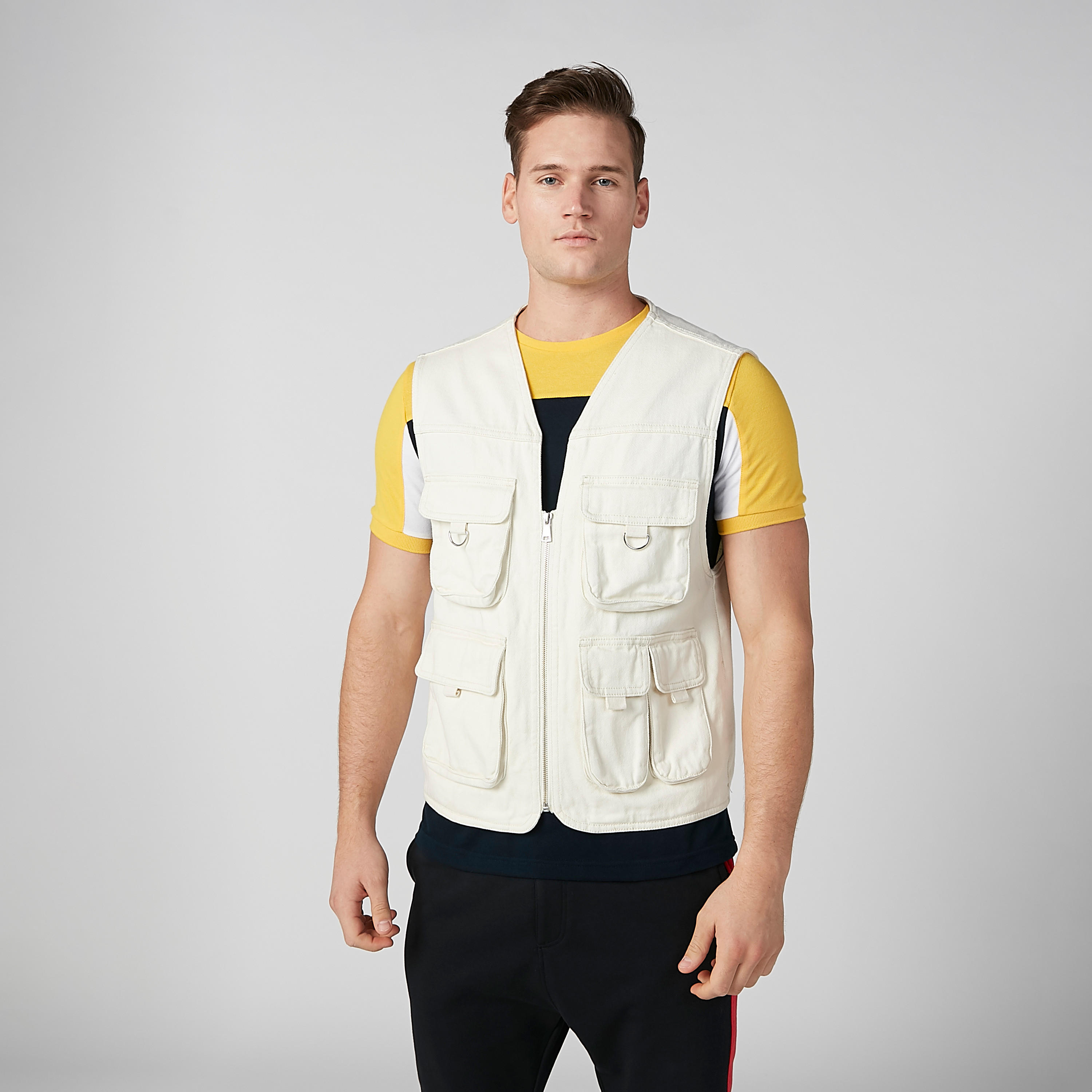Plain Sleeveless Jacket with Pocket Detail-men-clothing-jacketsandblazers-jackets-image-5