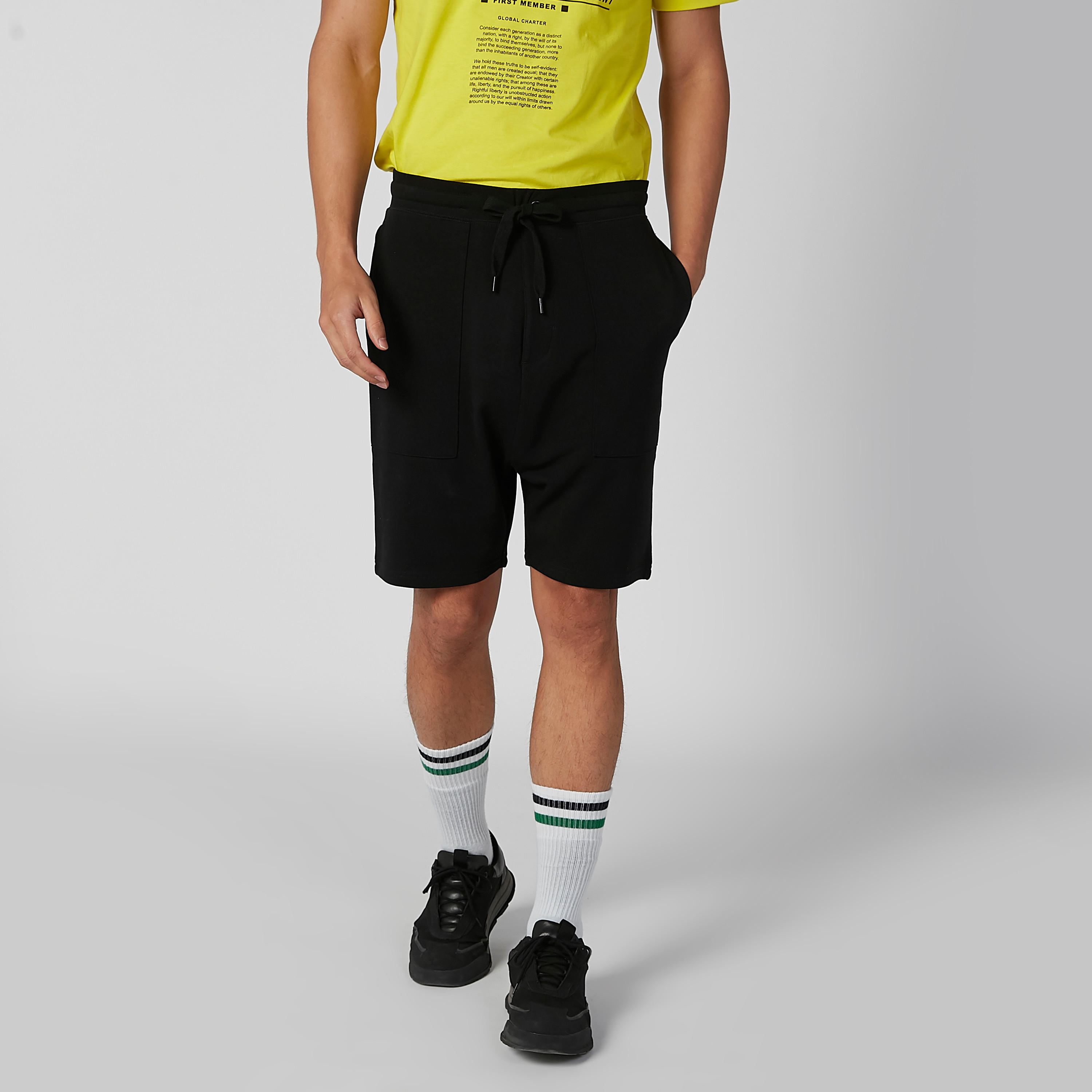 Plain Shorts with Pocket Detail and Drawstring-men-clothing-bottoms-shorts-image-3