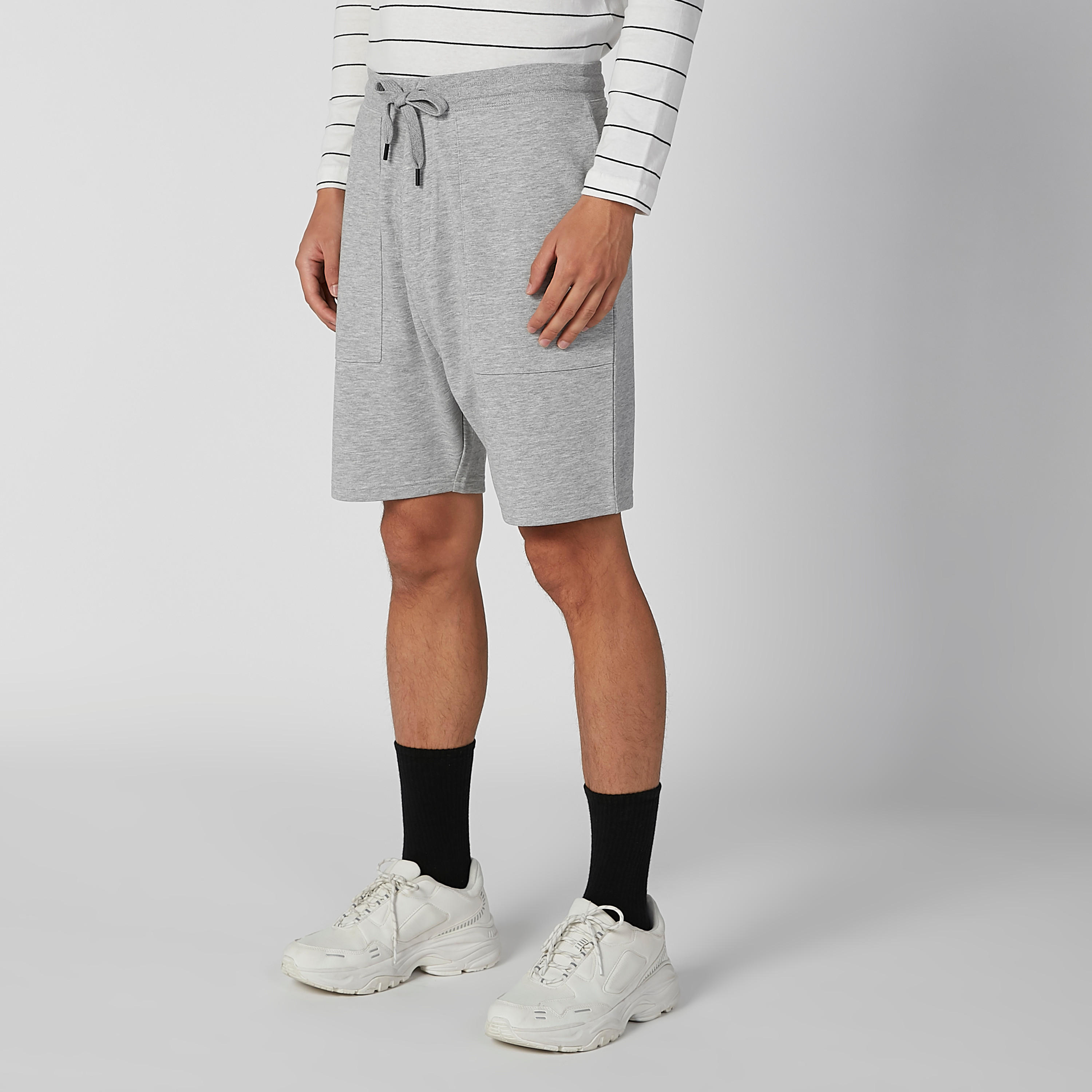Plain Shorts with Pocket Detail and Drawstring-men-clothing-bottoms-shorts-image-3