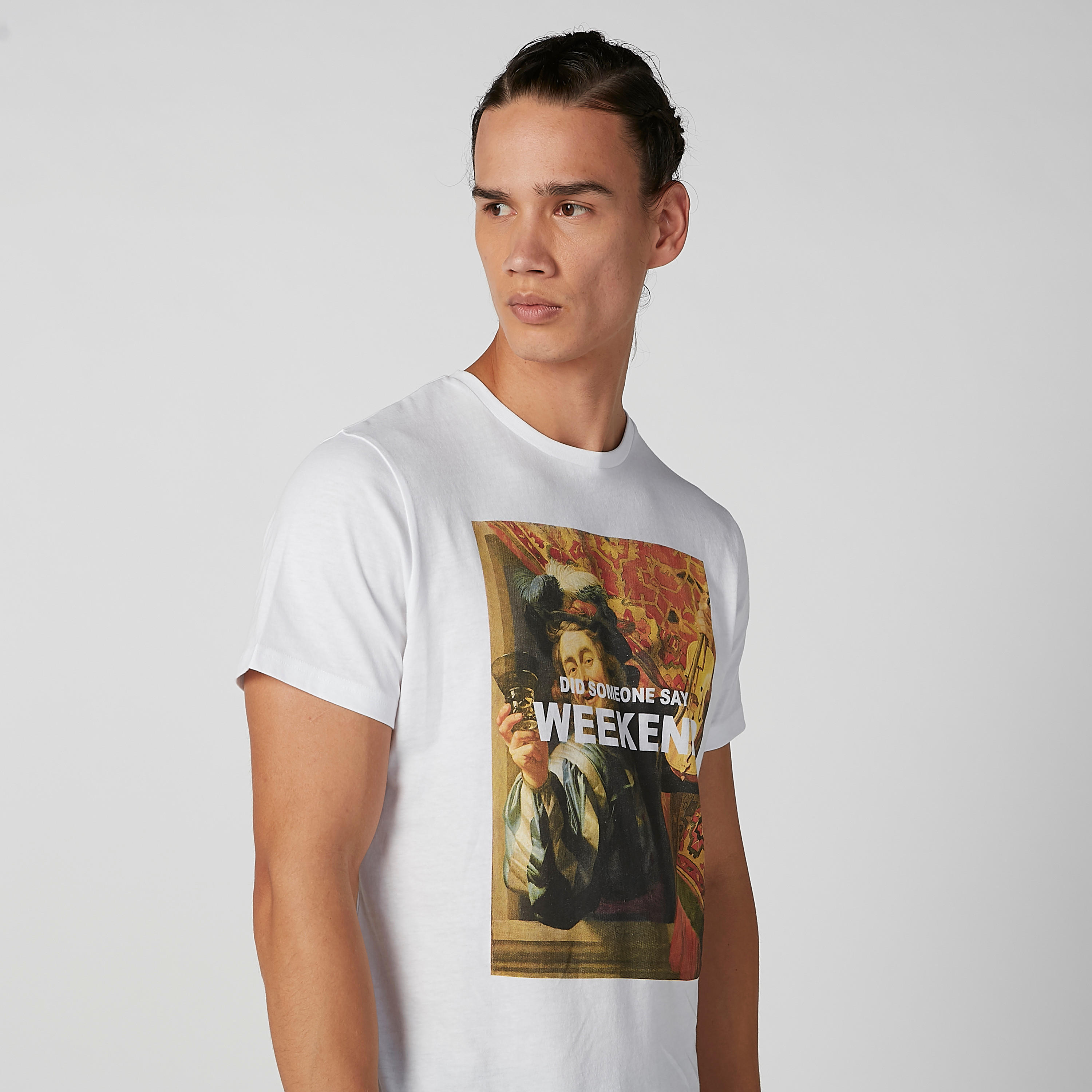Printed T-shirt with Round Neck and Short Sleeves-men-clothing-tshirtsandpolos-tshirts-image-3