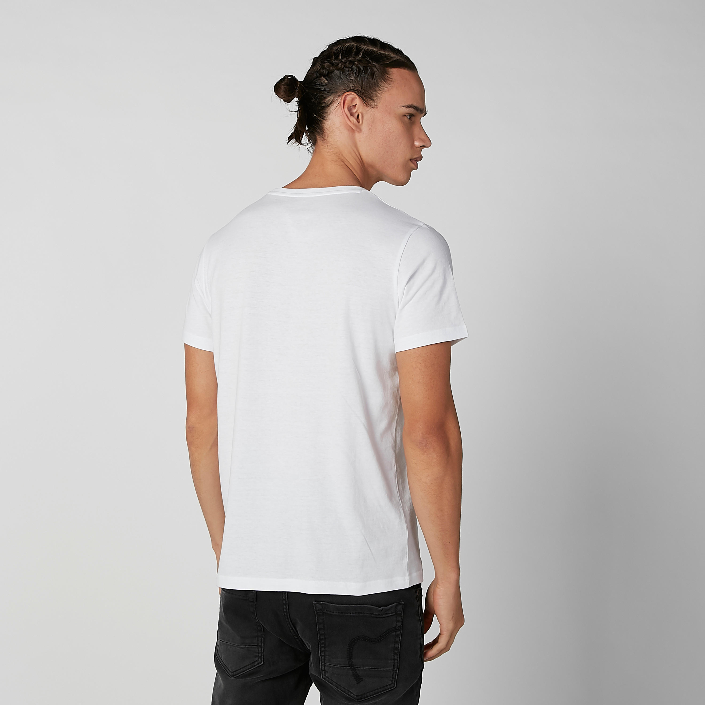 Printed T-shirt with Round Neck and Short Sleeves-men-clothing-tshirtsandpolos-tshirts-image-4