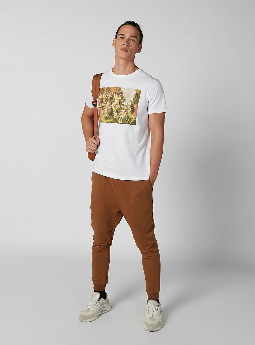 Printed T-shirt with Round Neck and Short Sleeves-men-clothing-tshirtsandpolos-tshirts-image-1