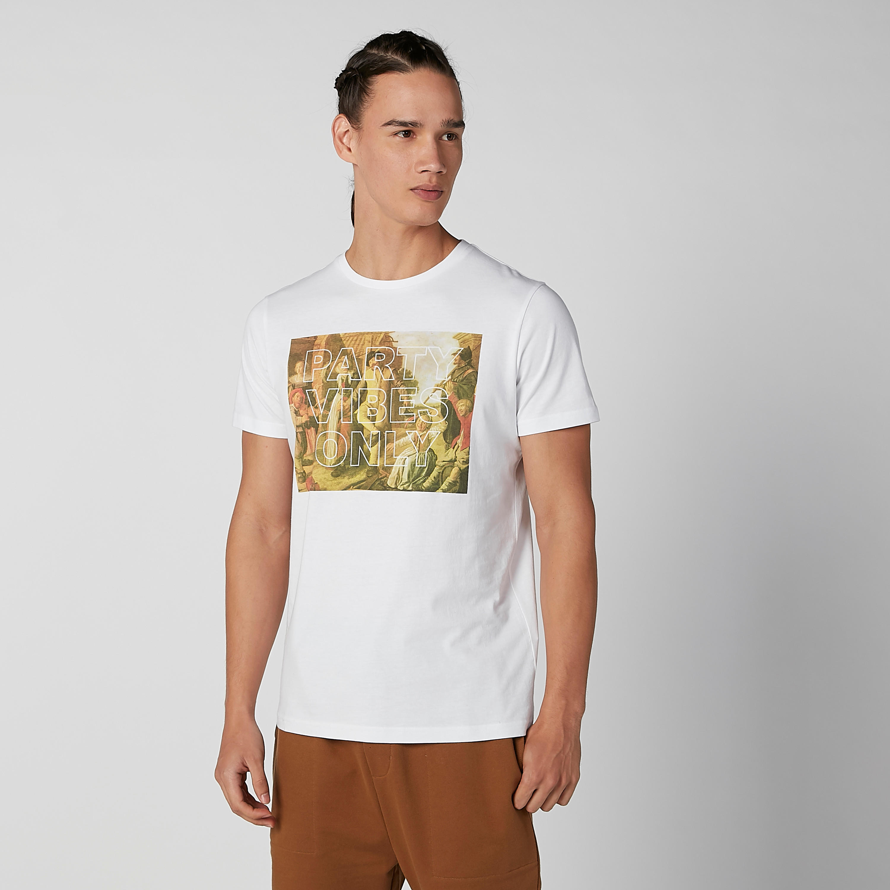 Printed T-shirt with Round Neck and Short Sleeves-men-clothing-tshirtsandpolos-tshirts-image-2