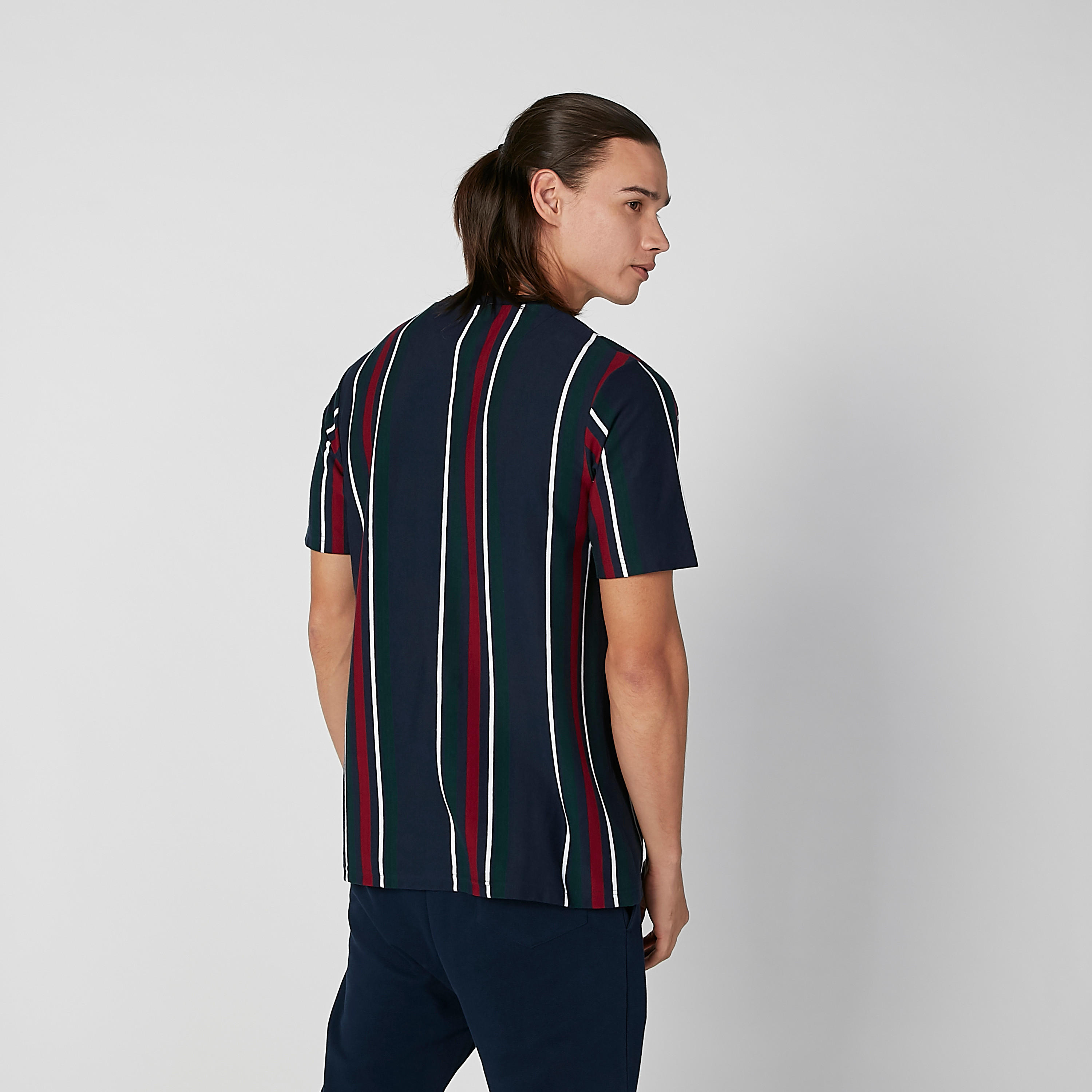 تيشيرت مقلّم بياقة مستديرة وأكمام قصيرة-men-clothing-tshirtsandpolos-tshirts-image-3