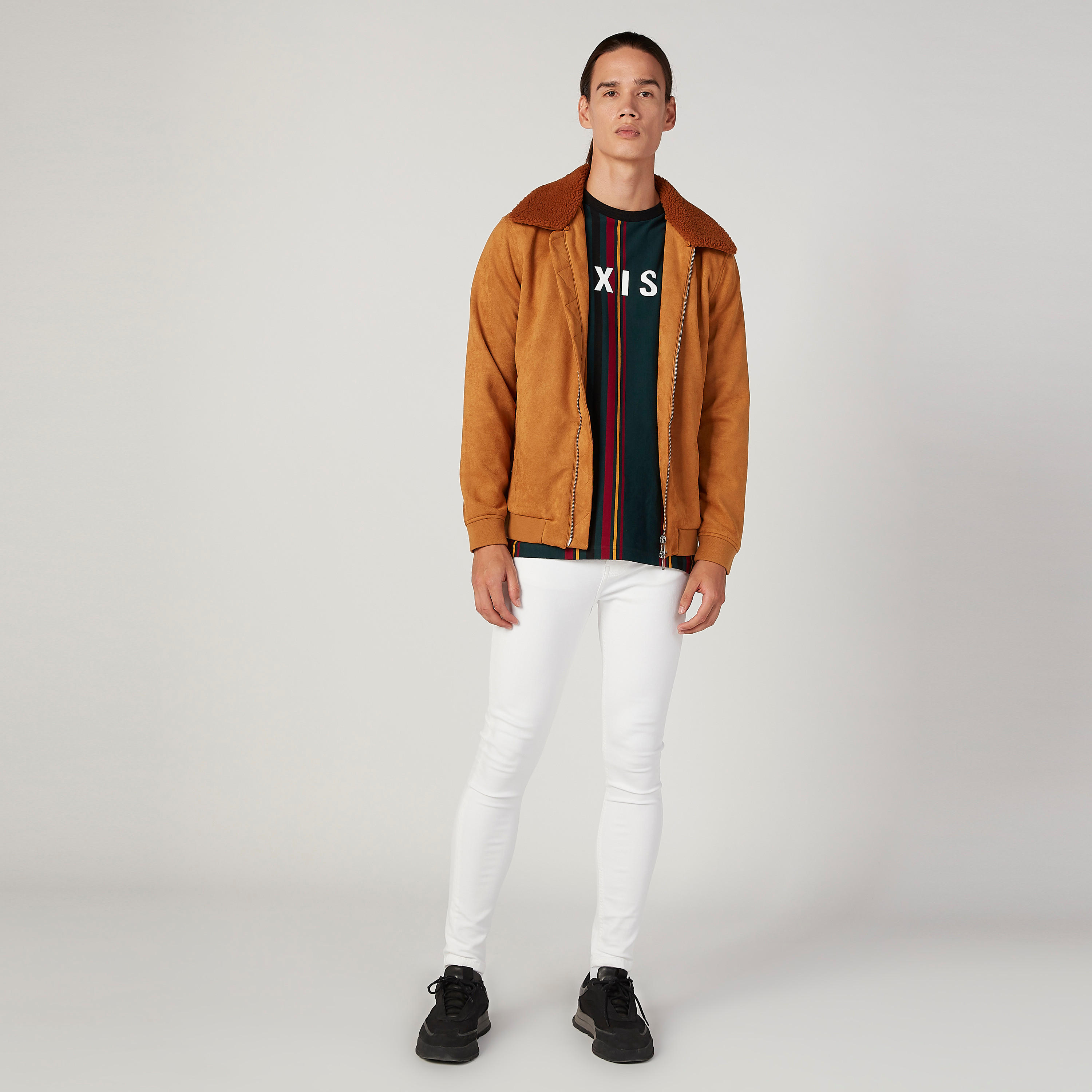 تيشيرت مقلّم بياقة مستديرة وأكمام قصيرة-men-clothing-tshirtsandpolos-tshirts-image-2