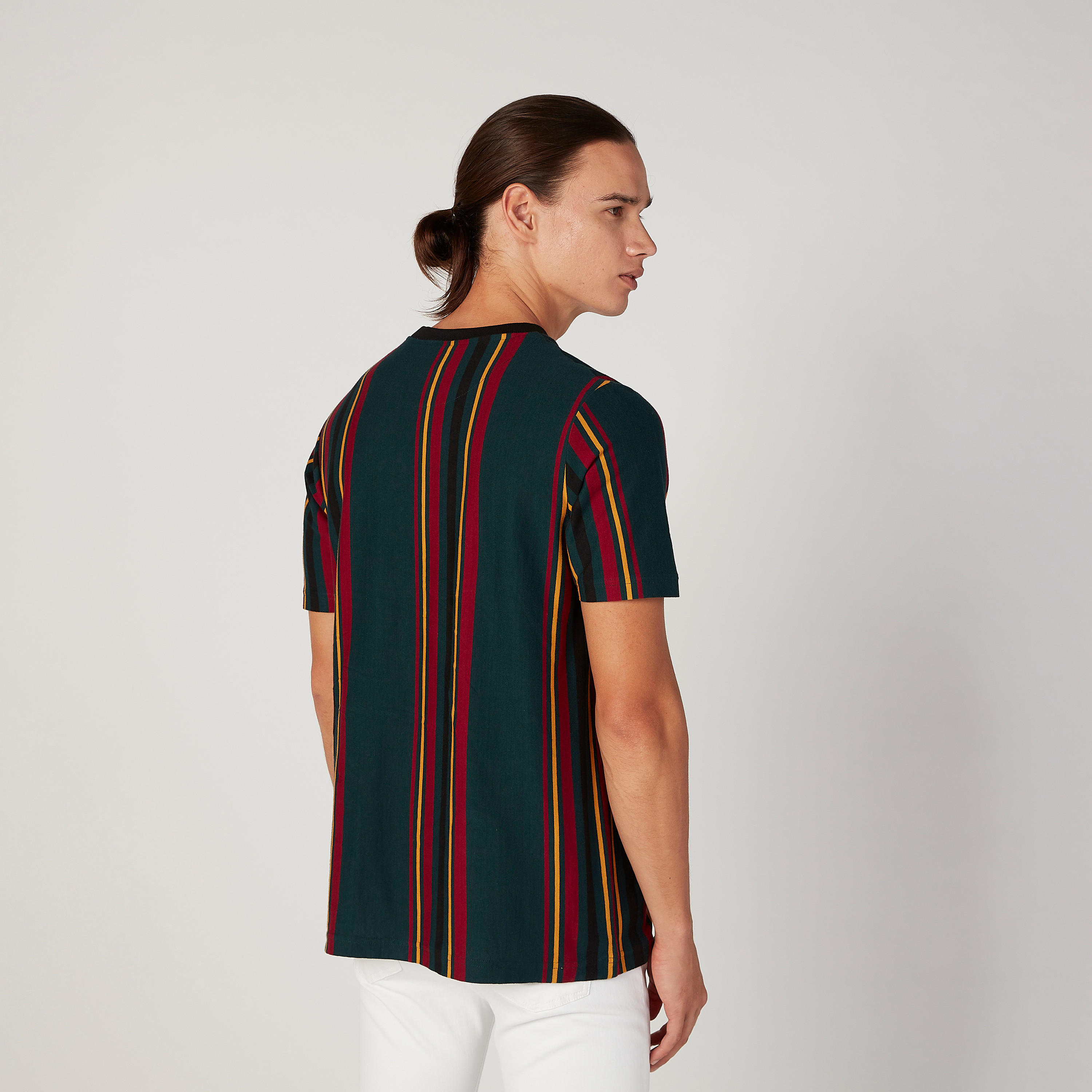 تيشيرت مقلّم بياقة مستديرة وأكمام قصيرة-men-clothing-tshirtsandpolos-tshirts-image-3