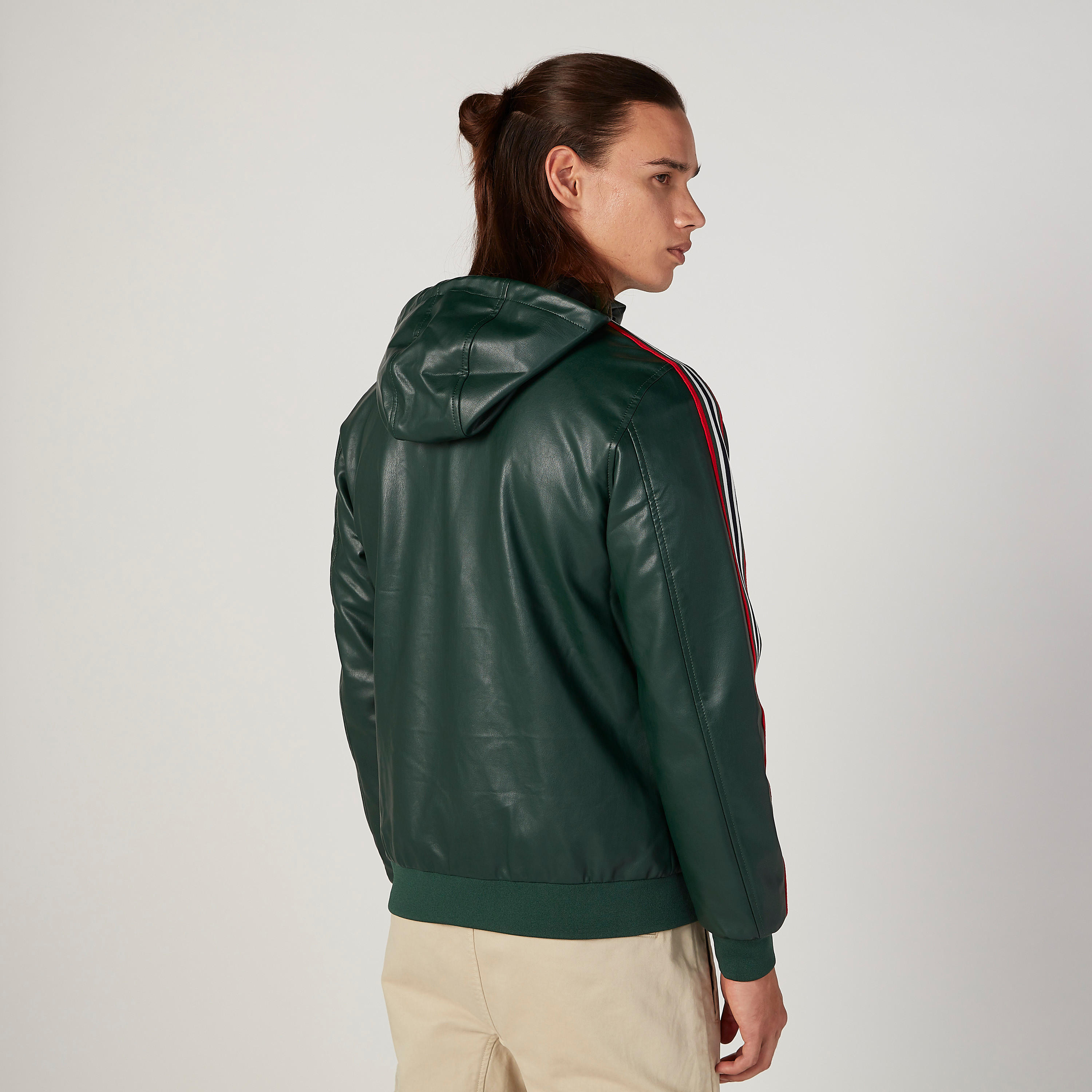 جاكيت سادة بأكمام طويلة وتفاصيل مخططة وقبعة-men-clothing-jacketsandblazers-jackets-image-4