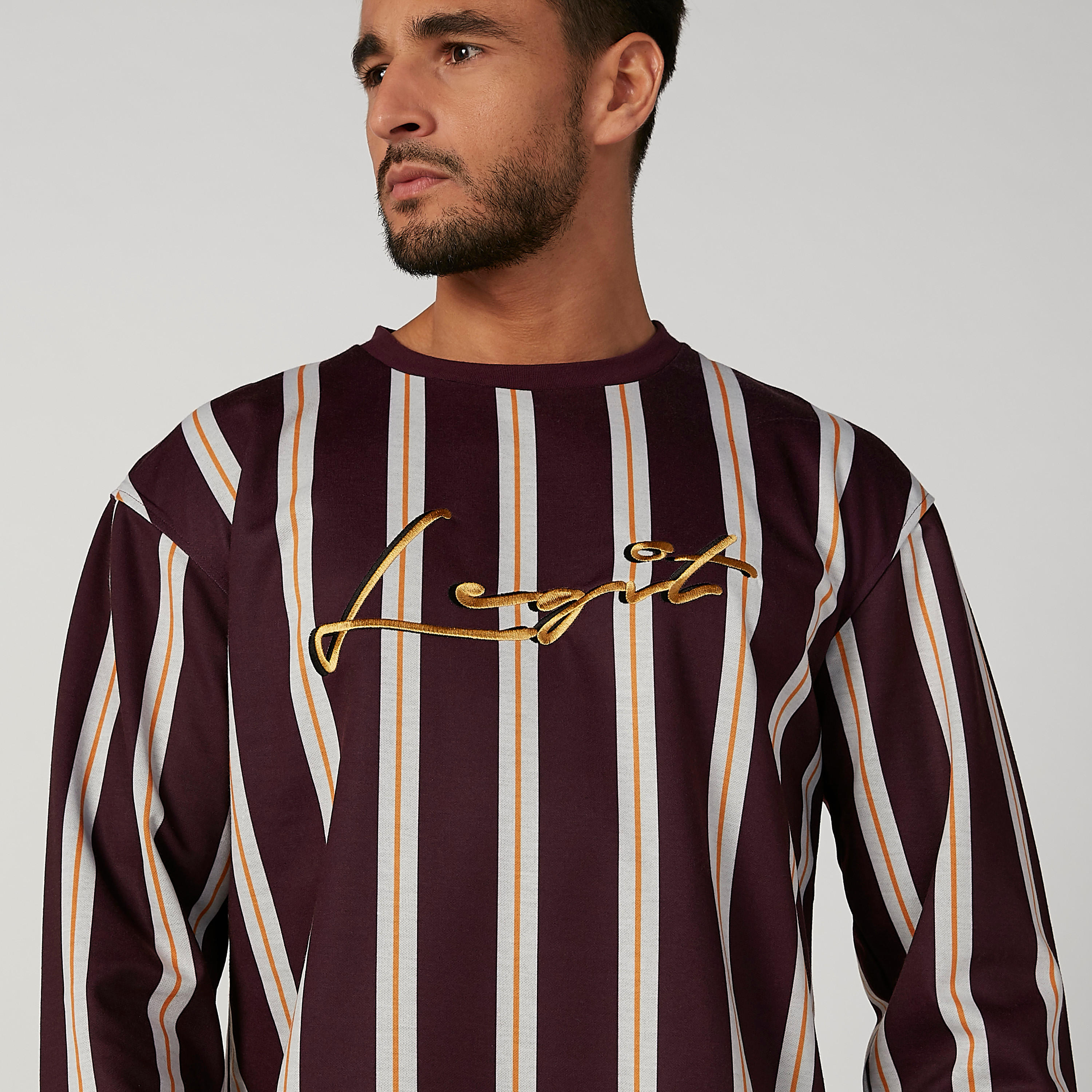 Striped Sweater with Crew Neck and Long Sleeves-men-winterwear-hoodiesandsweatshirts-image-4