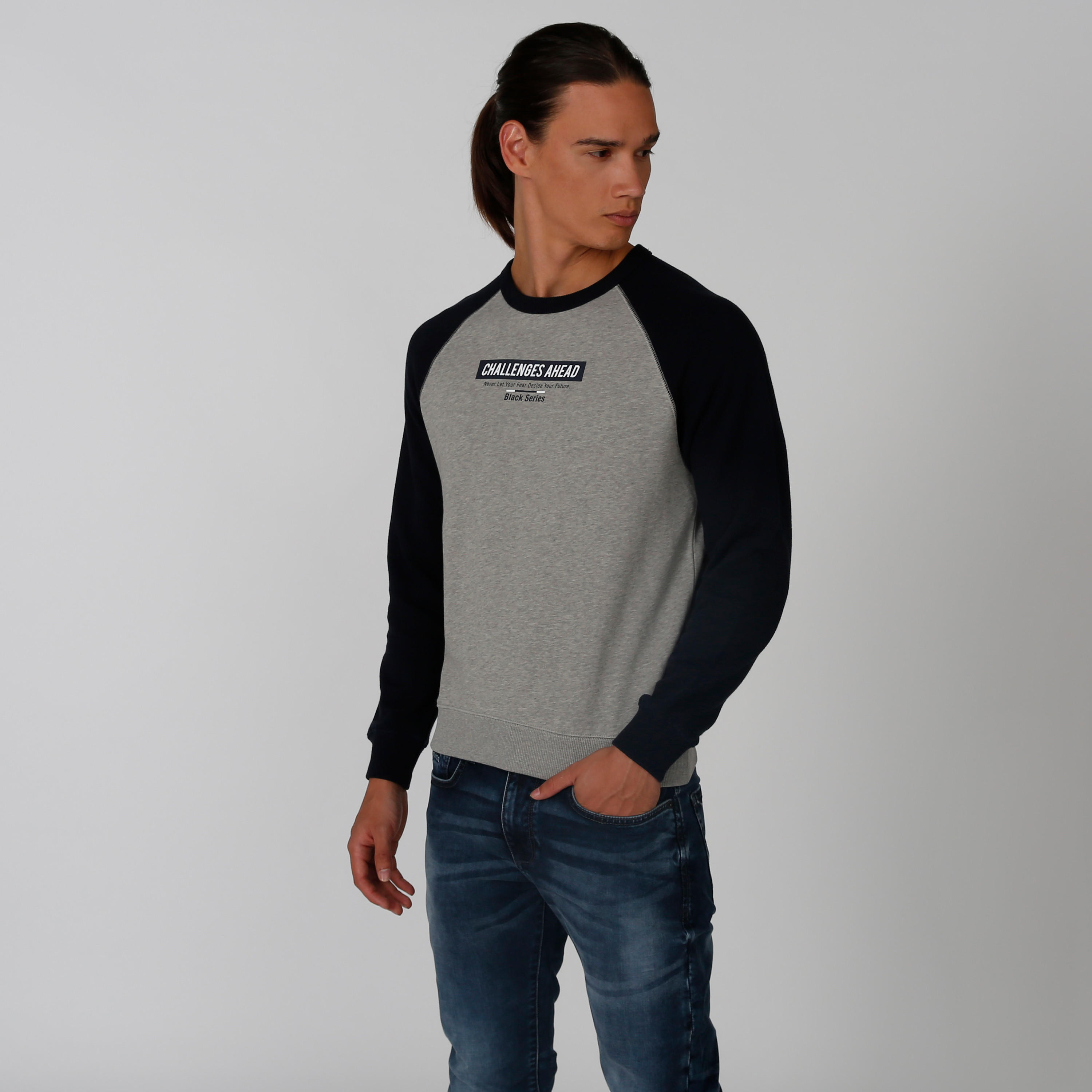 Printed Sweatshirt with Crew Neck and Raglan Sleeves-men-winterwear-hoodiesandsweatshirts-image-3
