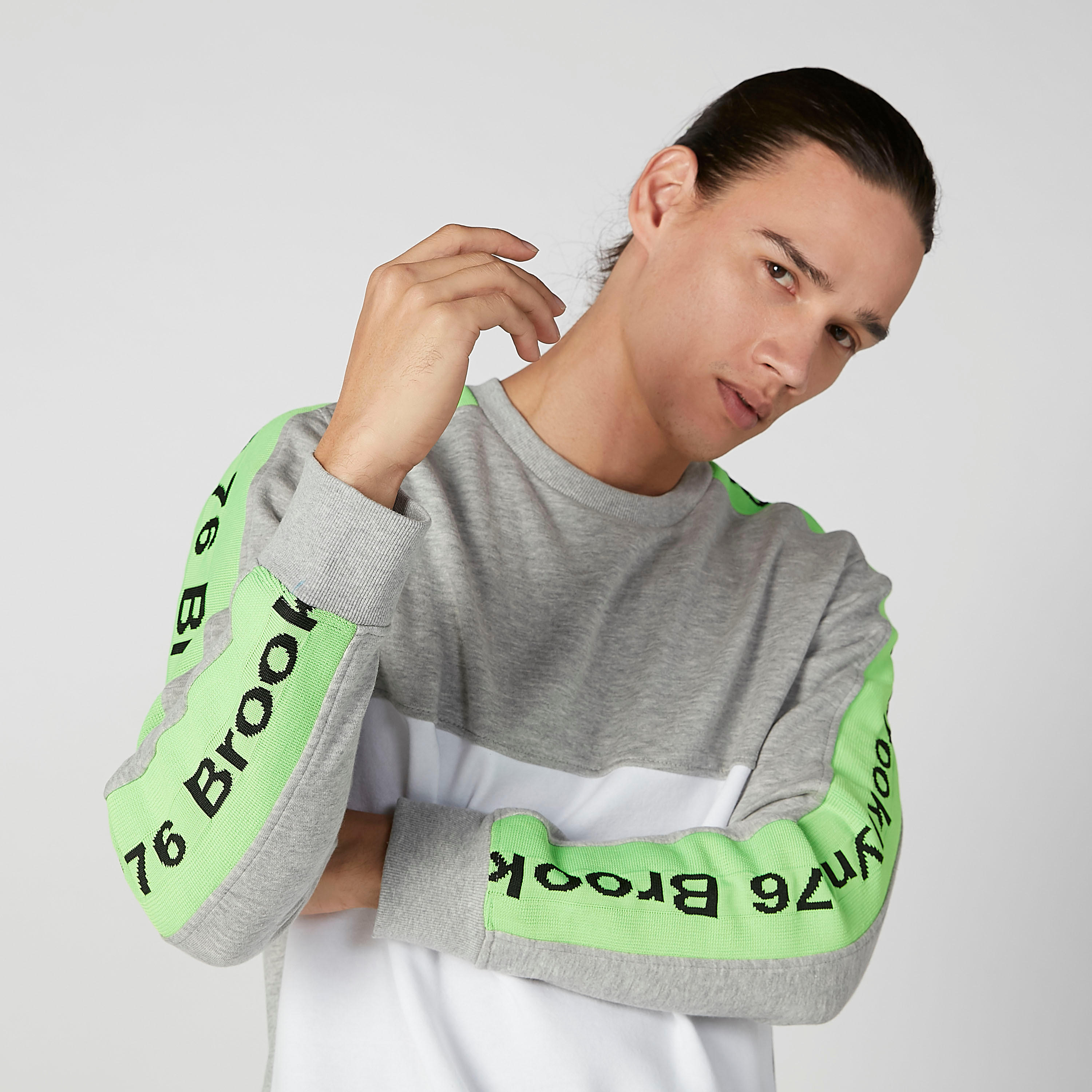 Printed Sweatshirt with Round Neck and Long Sleeves-men-winterwear-hoodiesandsweatshirts-image-2