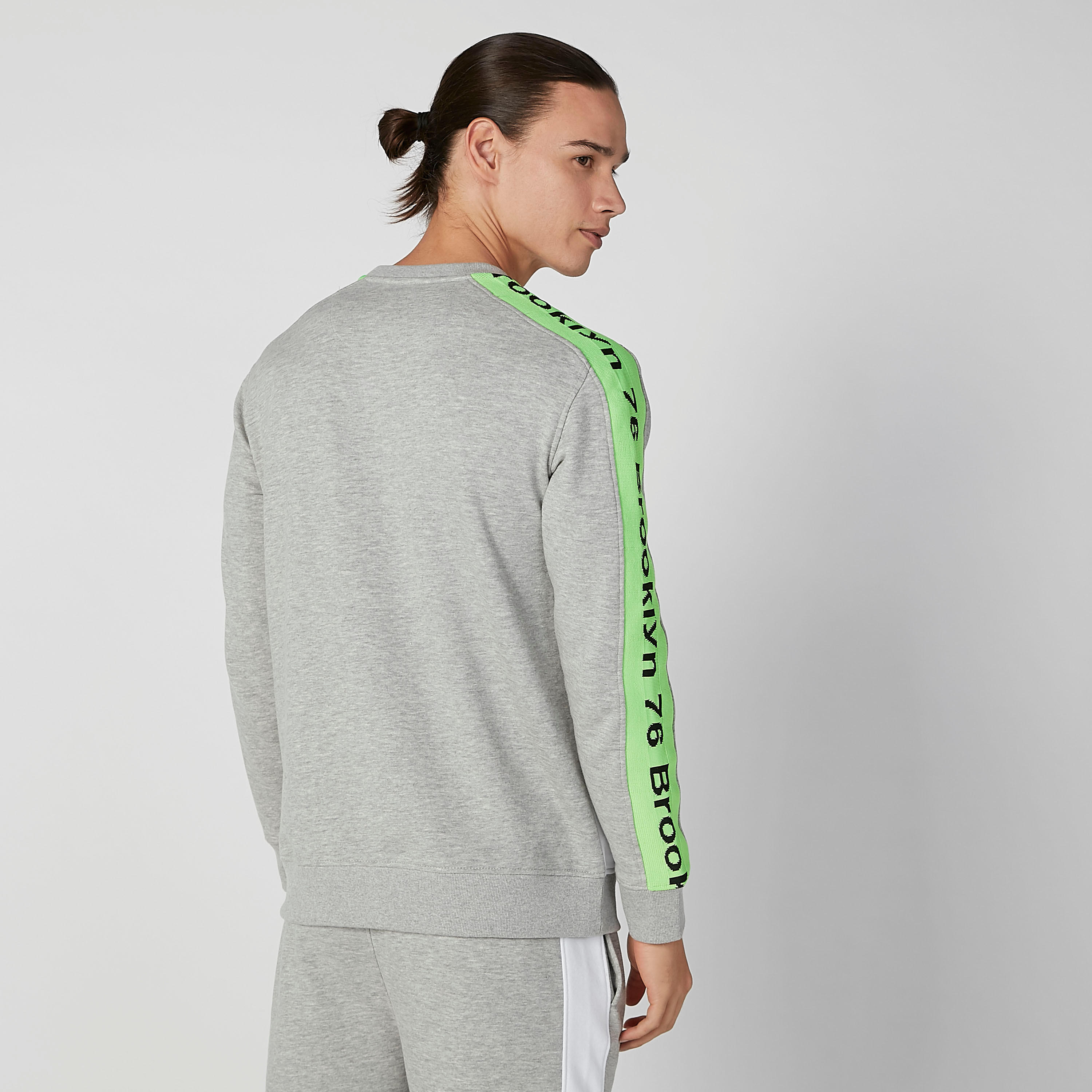 Printed Sweatshirt with Round Neck and Long Sleeves-men-winterwear-hoodiesandsweatshirts-image-4