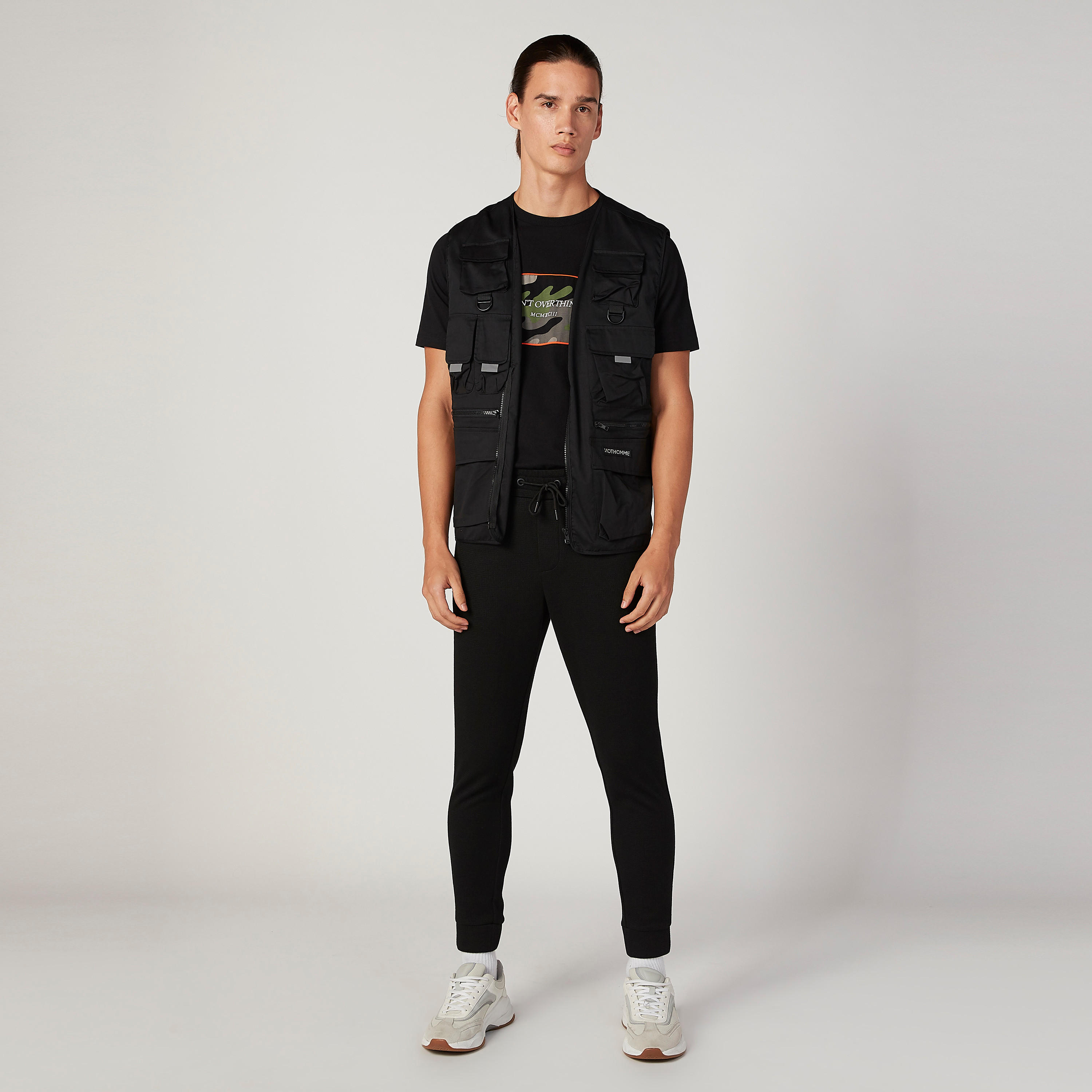 Printed T-shirt with Round Neck and Short Sleeves-men-clothing-tshirtsandpolos-tshirts-image-2