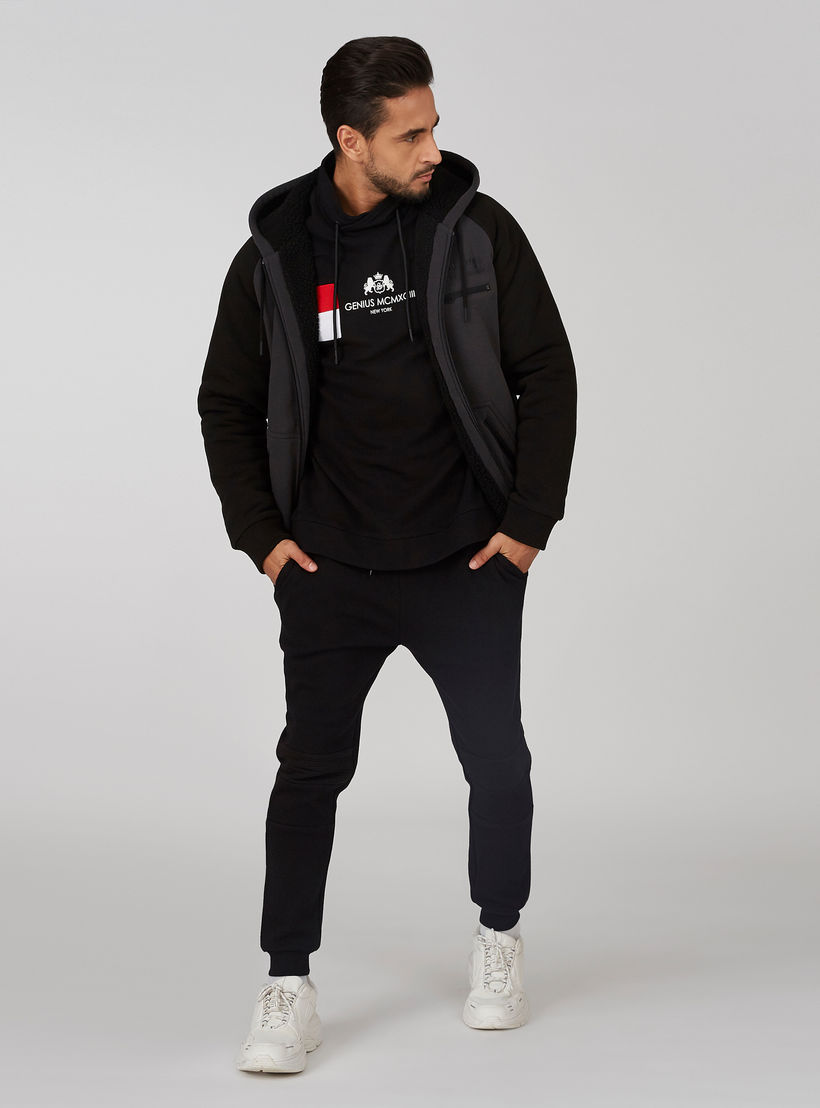 Plain Jacket with Raglan Sleeves and Hood-men-clothing-jacketsandblazers-jackets-image-1