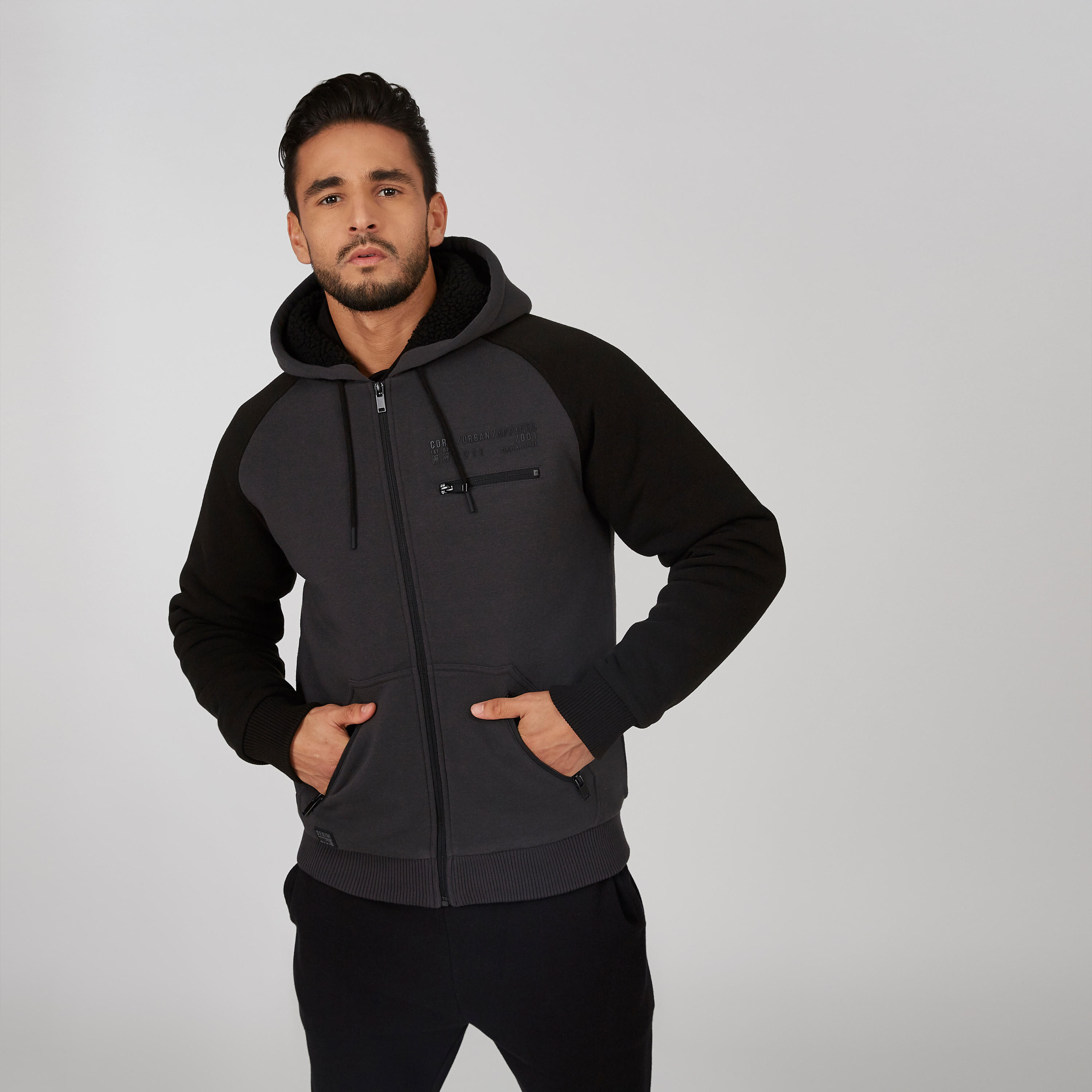 Plain Jacket with Raglan Sleeves and Hood-men-clothing-jacketsandblazers-jackets-image-4