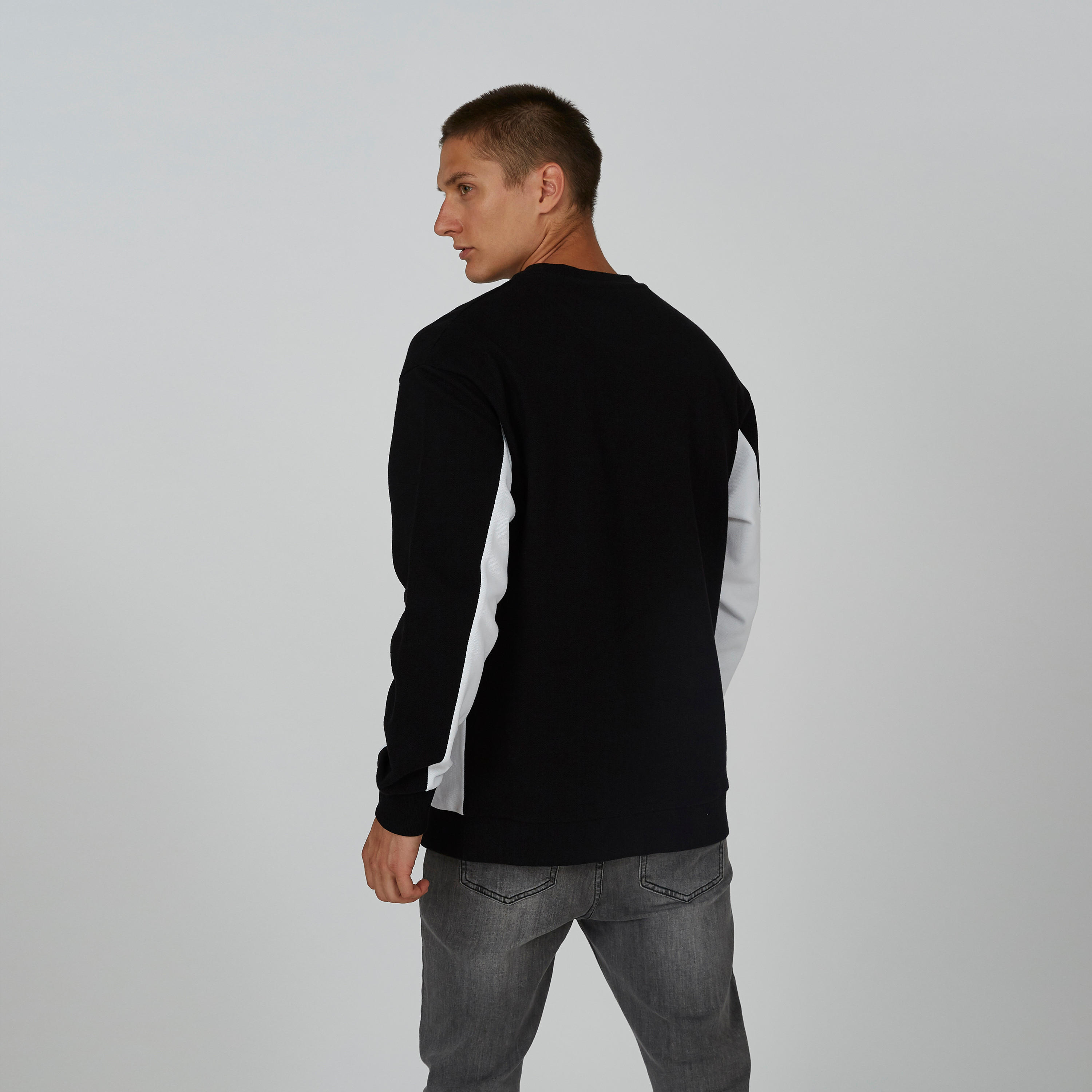 Printed Sweatshirt with Crew Neck and Long Sleeves-men-winterwear-hoodiesandsweatshirts-image-3