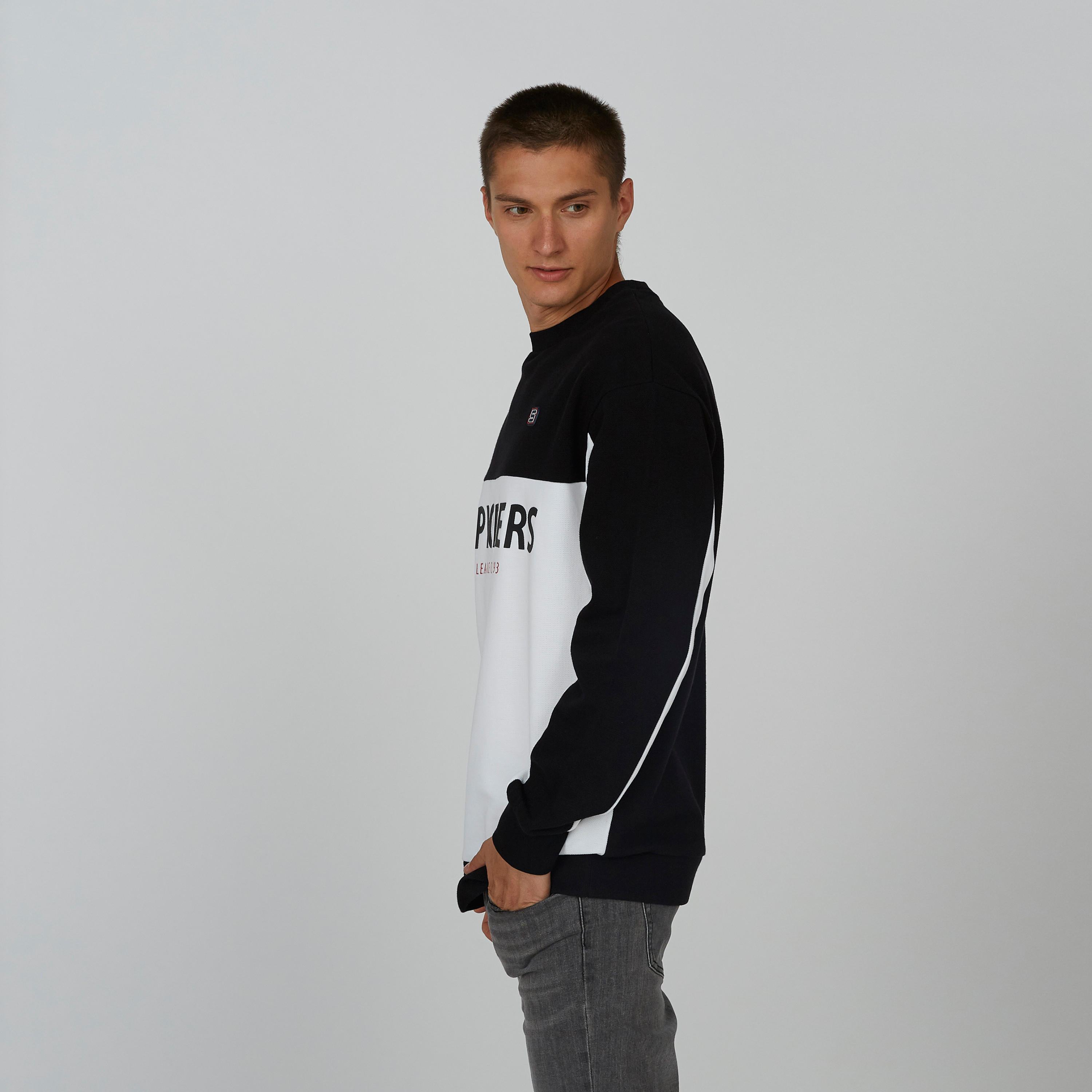 Printed Sweatshirt with Crew Neck and Long Sleeves-men-winterwear-hoodiesandsweatshirts-image-4