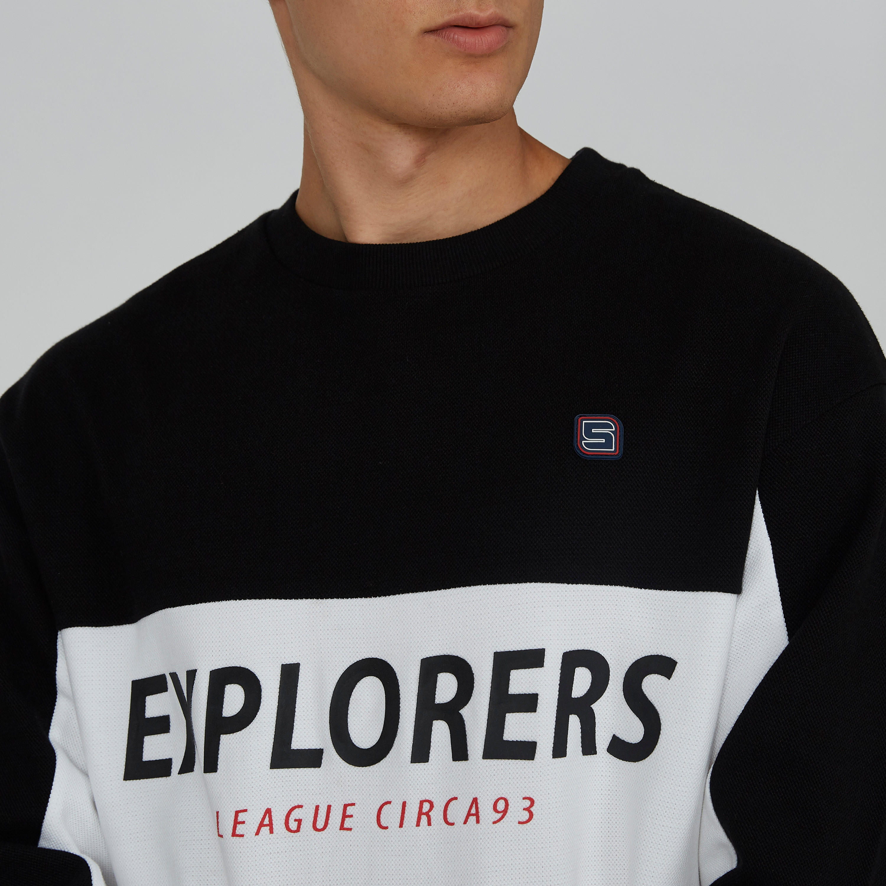 Printed Sweatshirt with Crew Neck and Long Sleeves-men-winterwear-hoodiesandsweatshirts-image-5