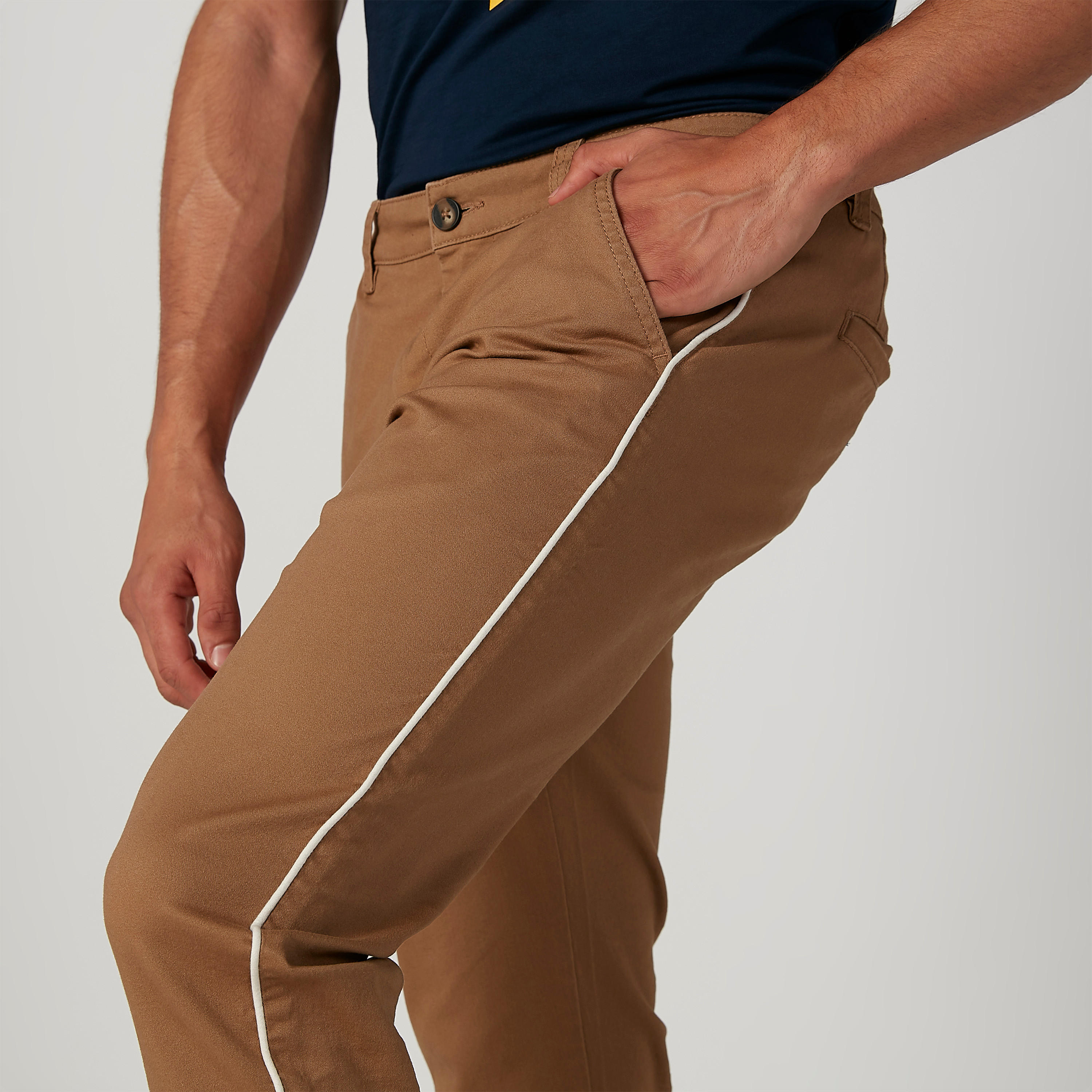 بنطلون رياضي سادة بجيوب وحلقات للحزام-men-clothing-bottoms-joggers-image-5