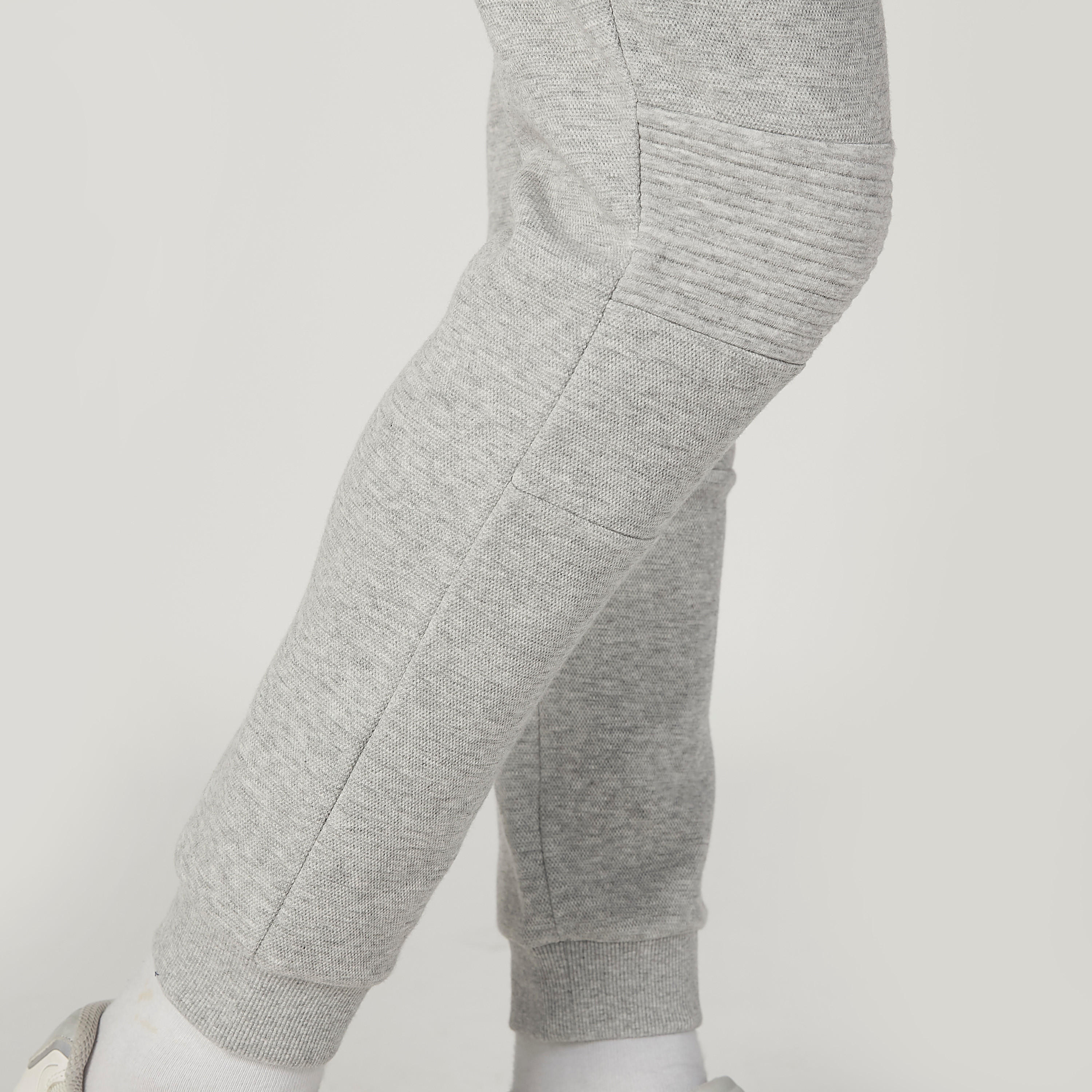 بنطلون رياضي سكيني سادة بخصر مطّاطي متوسط الارتفاع-men-clothing-bottoms-joggers-image-3