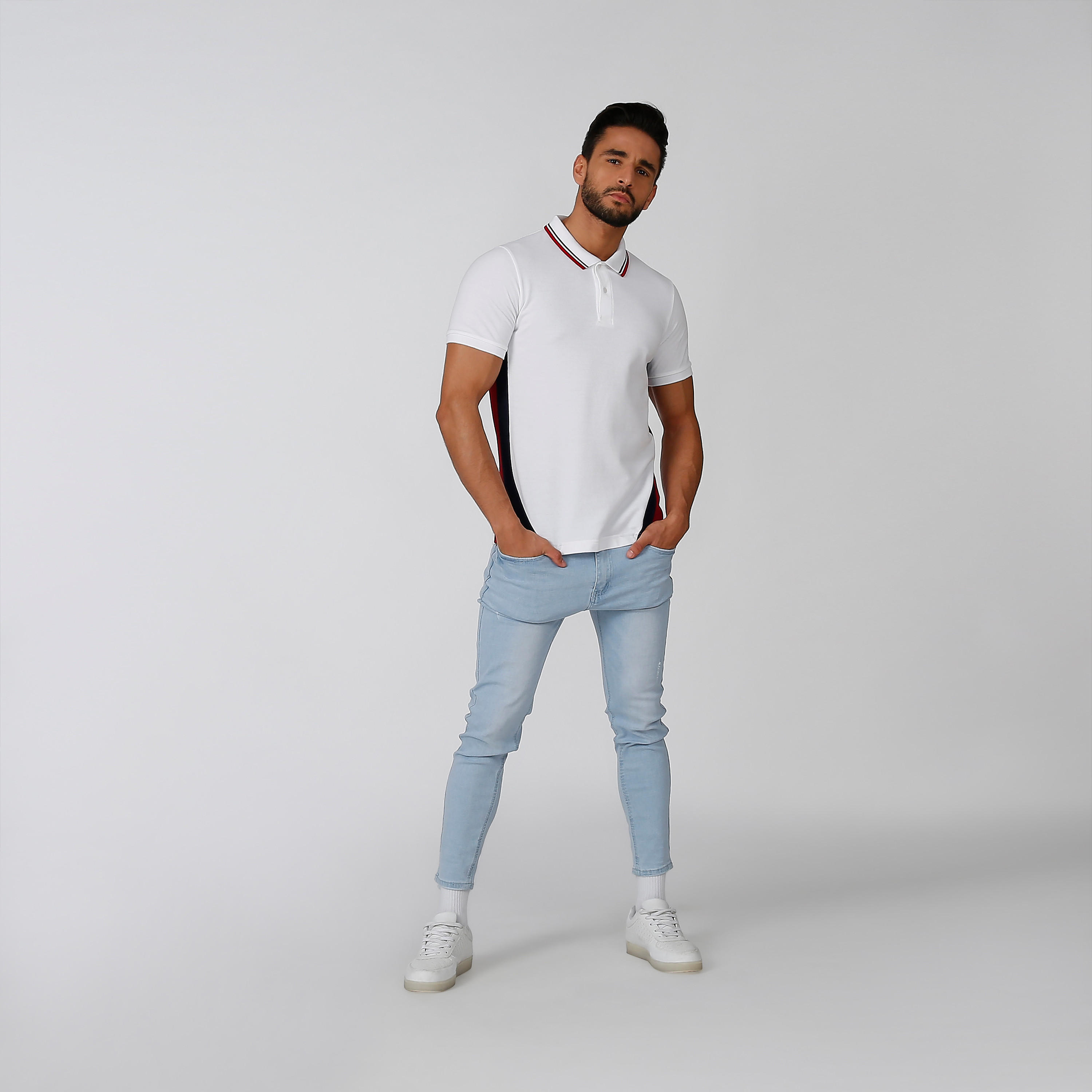 بنطلون جينز سكيني ممزّق بخصر متوسط الارتفاع وجيوب-men-clothing-bottoms-jeans-image-2