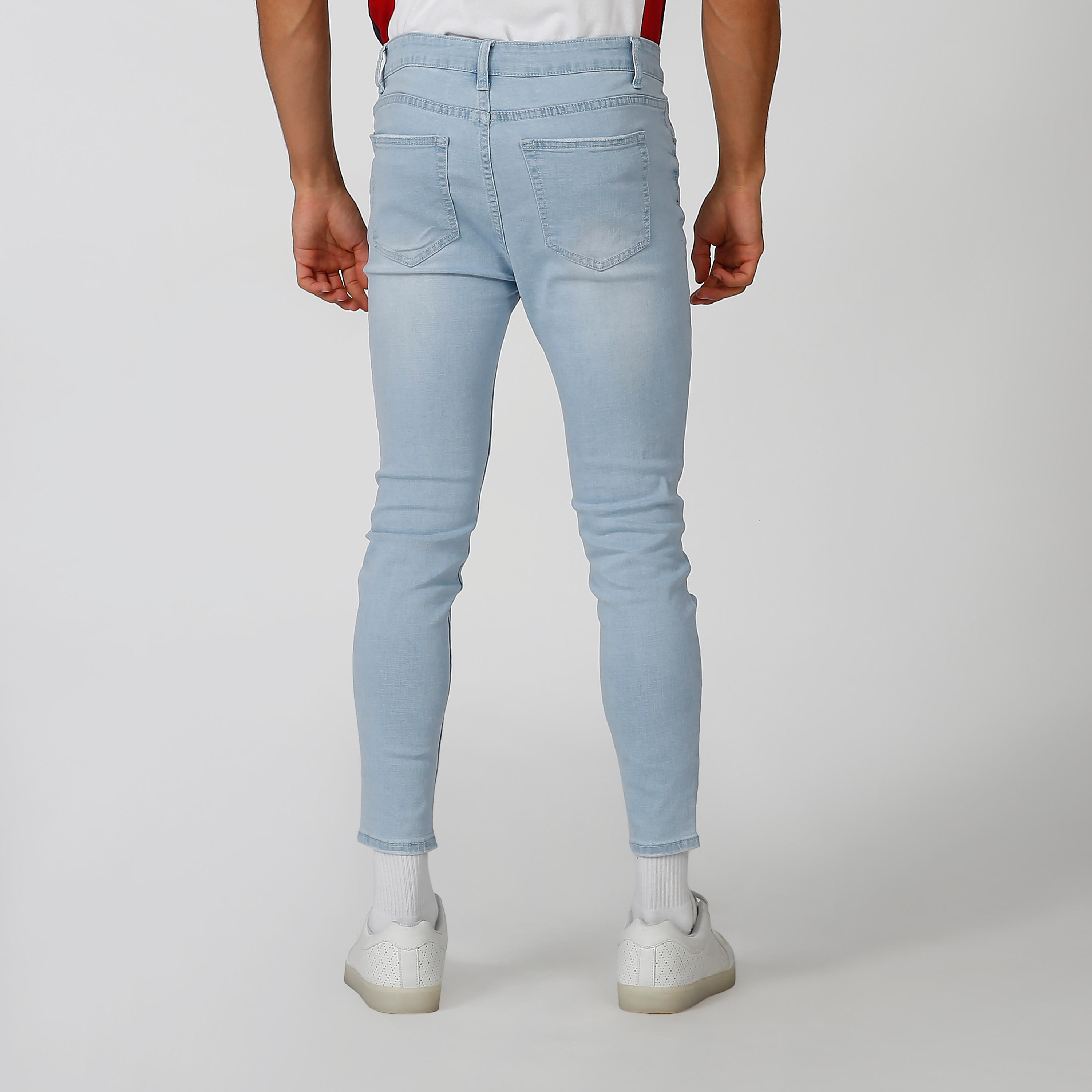 بنطلون جينز سكيني ممزّق بخصر متوسط الارتفاع وجيوب-men-clothing-bottoms-jeans-image-4