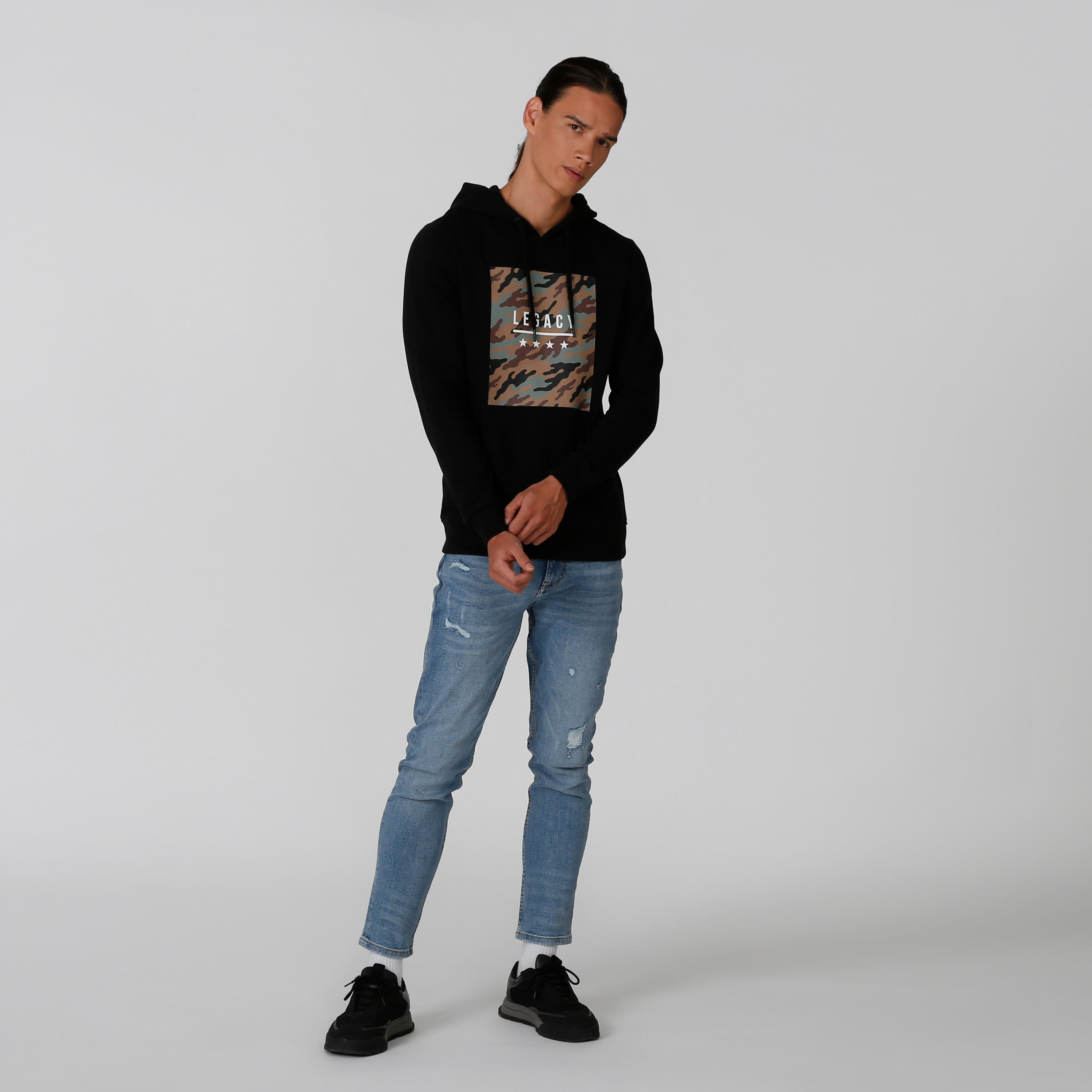 Sustainable Printed  Sweatshirt with Long Sleeves and Hood-men-winterwear-hoodiesandsweatshirts-image-3