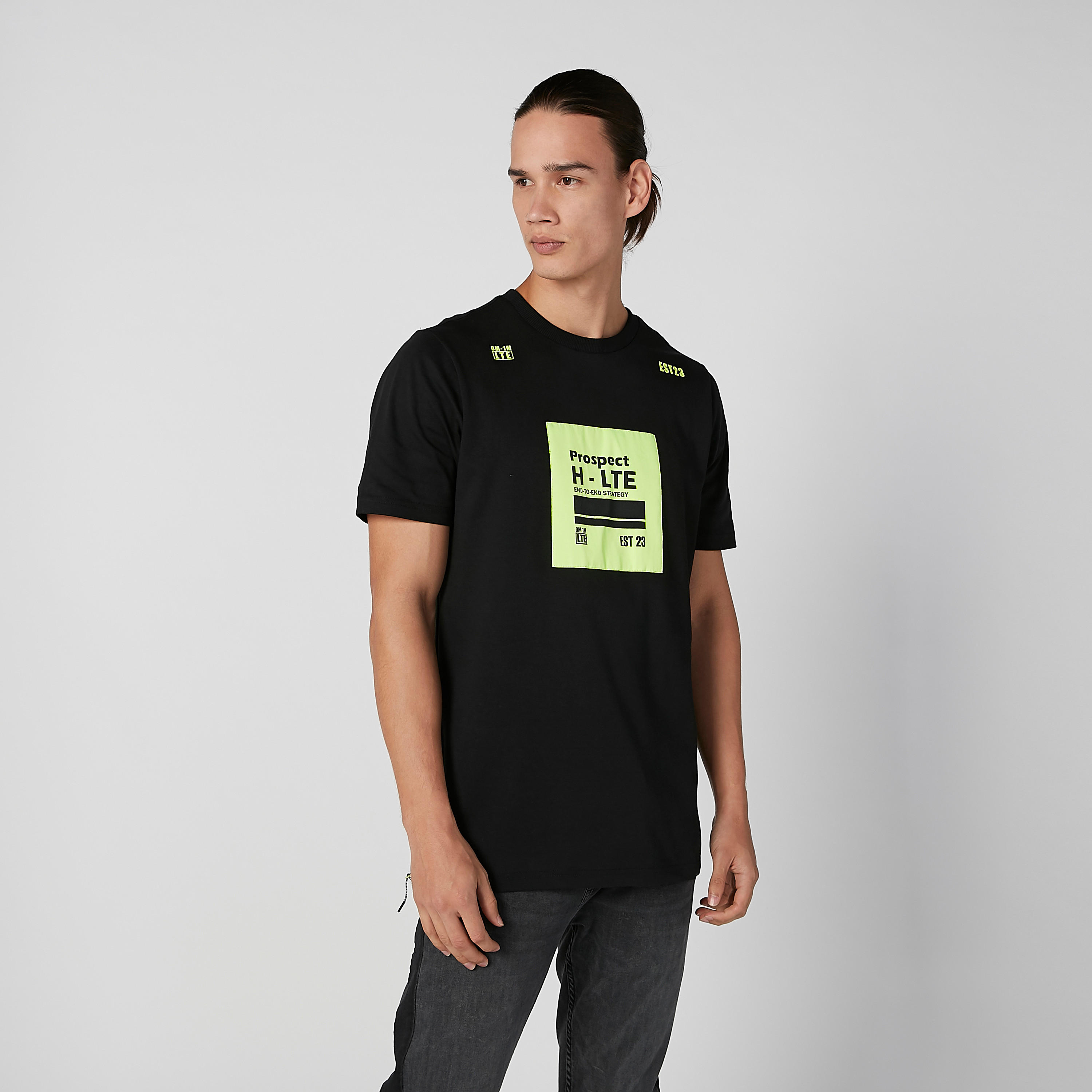 Printed T-shirt with Round Neck and Short Sleeves-men-clothing-tshirtsandpolos-tshirts-image-1
